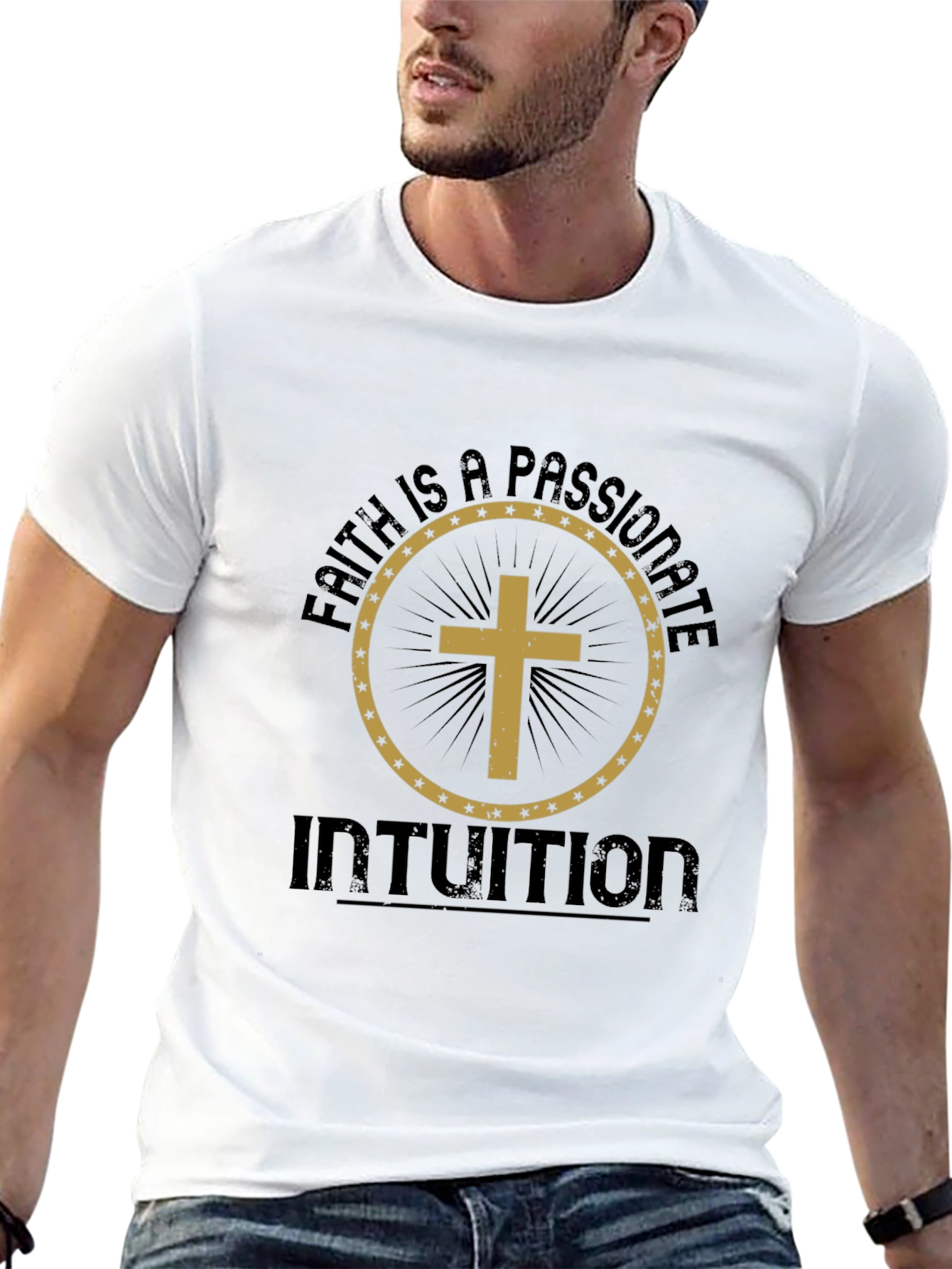 Faith Intuition Graphic Tee - Mens Black T-Shirt