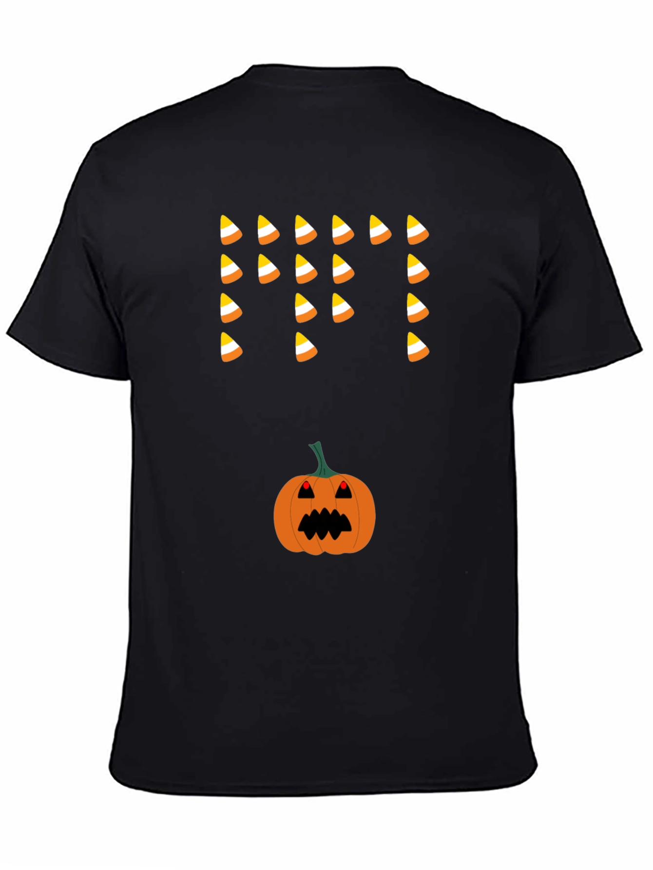 Halloween Candy Corn & Pumpkin T-Shirt