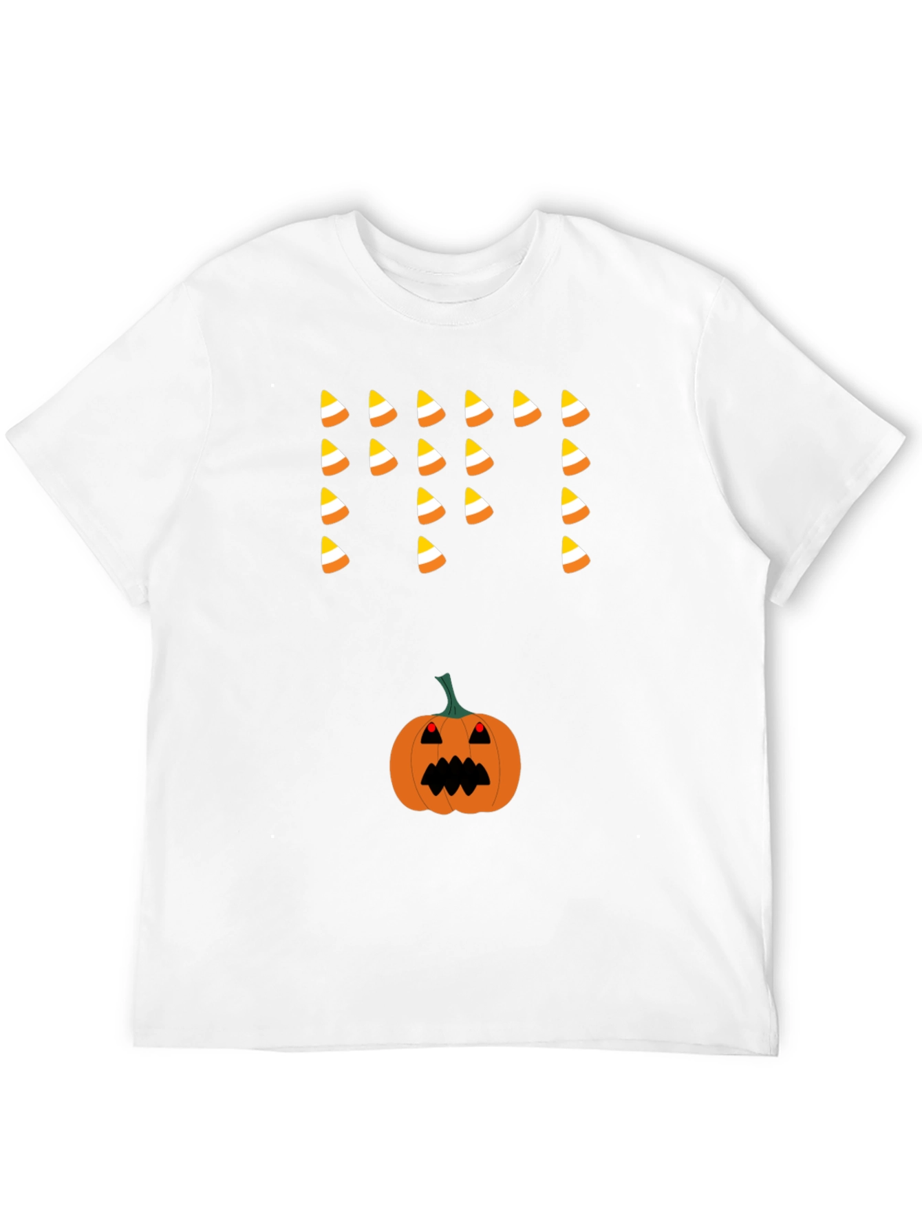 Halloween Candy Corn & Pumpkin T-Shirt