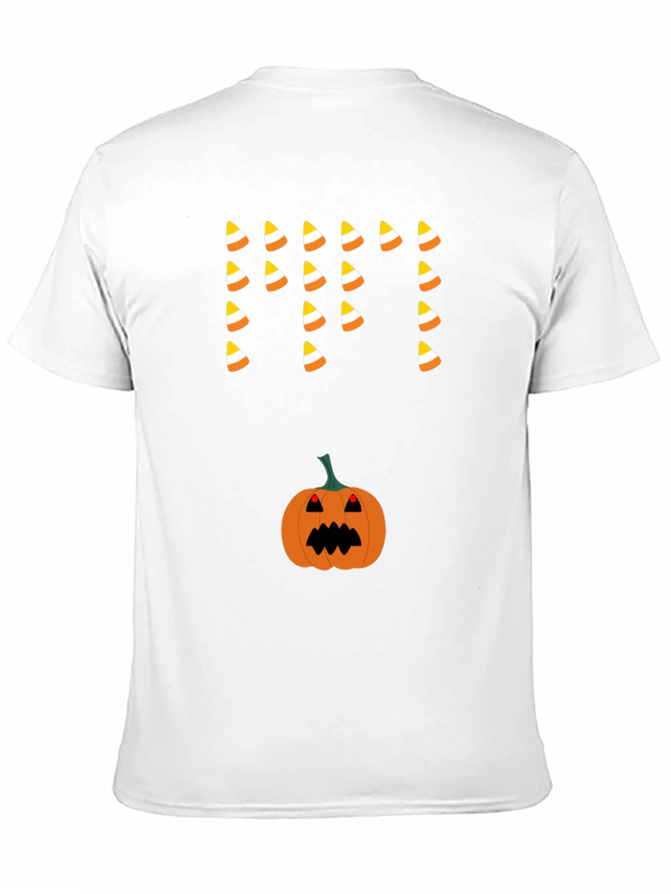 Halloween Candy Corn & Pumpkin T-Shirt