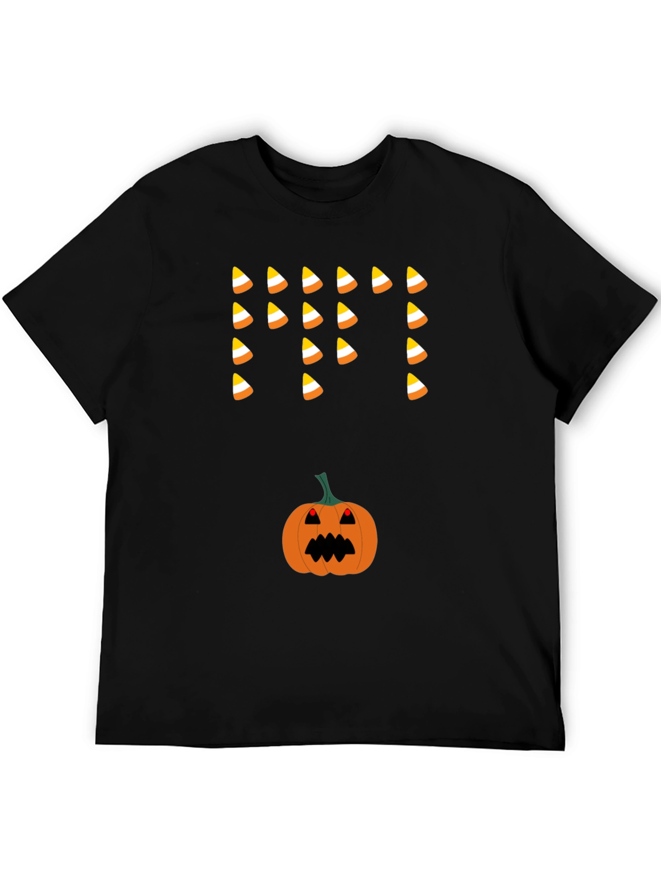 Halloween Candy Corn & Pumpkin T-Shirt