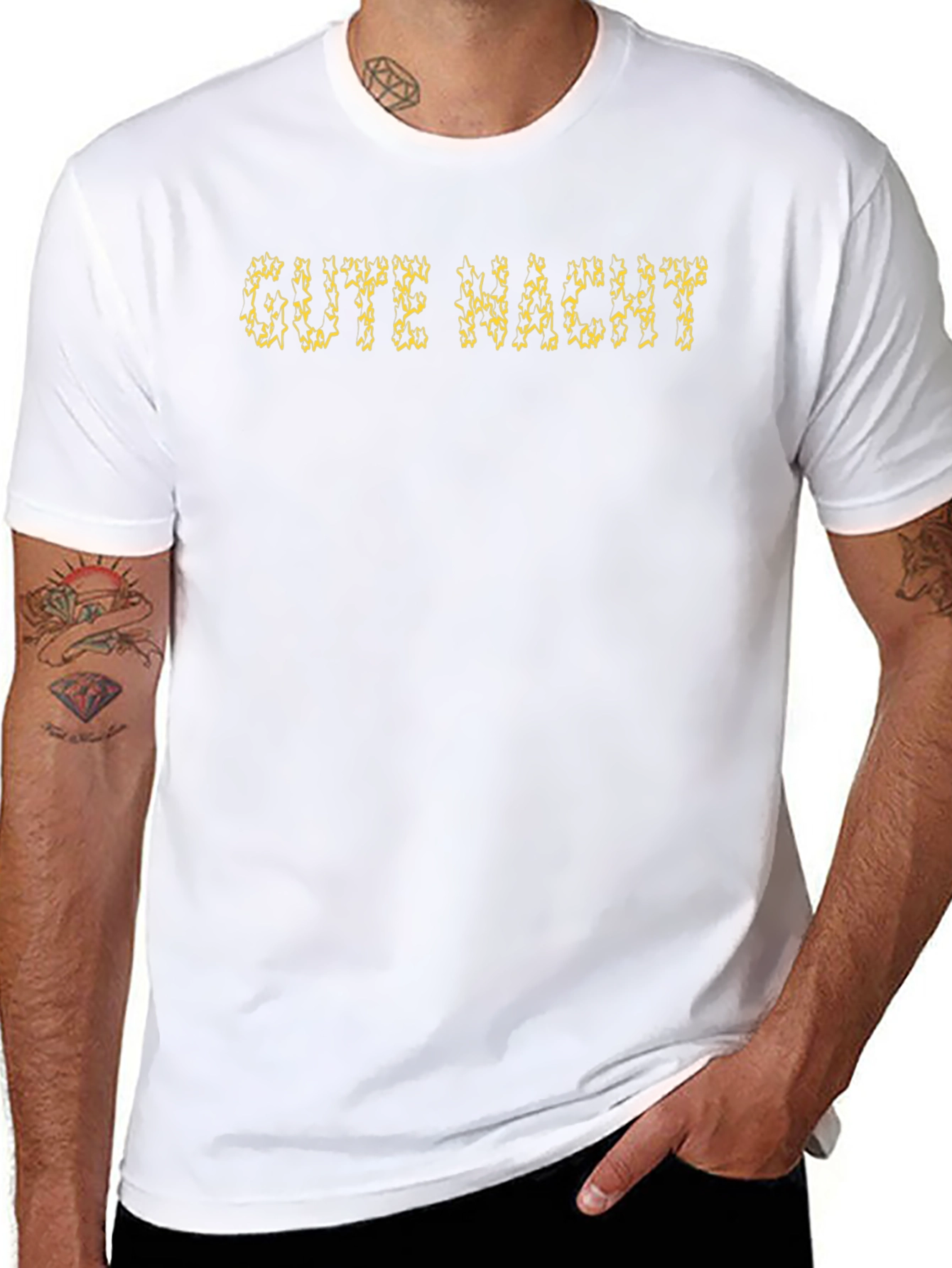 Gute Nacht Graphic Tee - Black