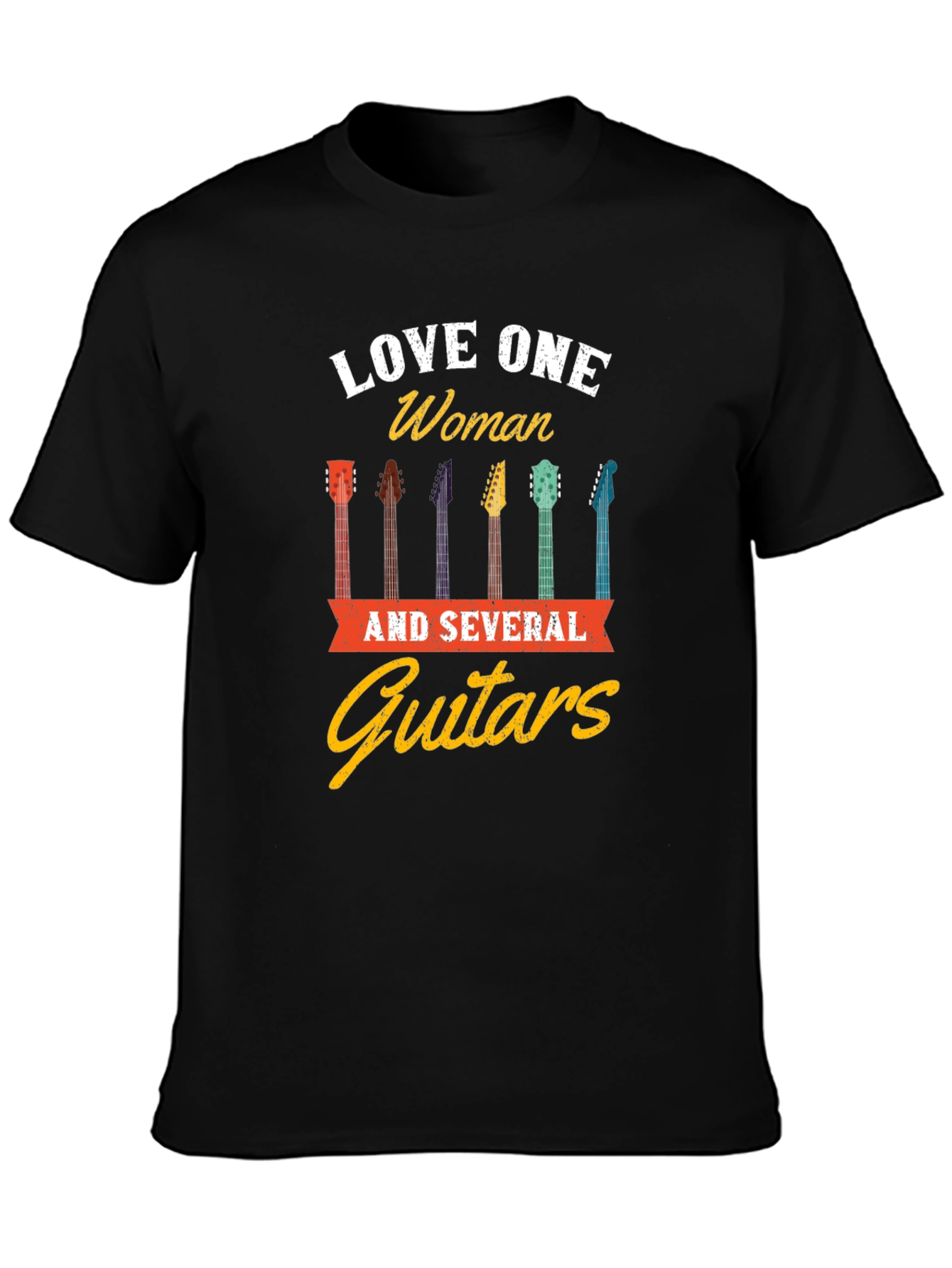Love One Woman & Guitars Graphic T-Shirt