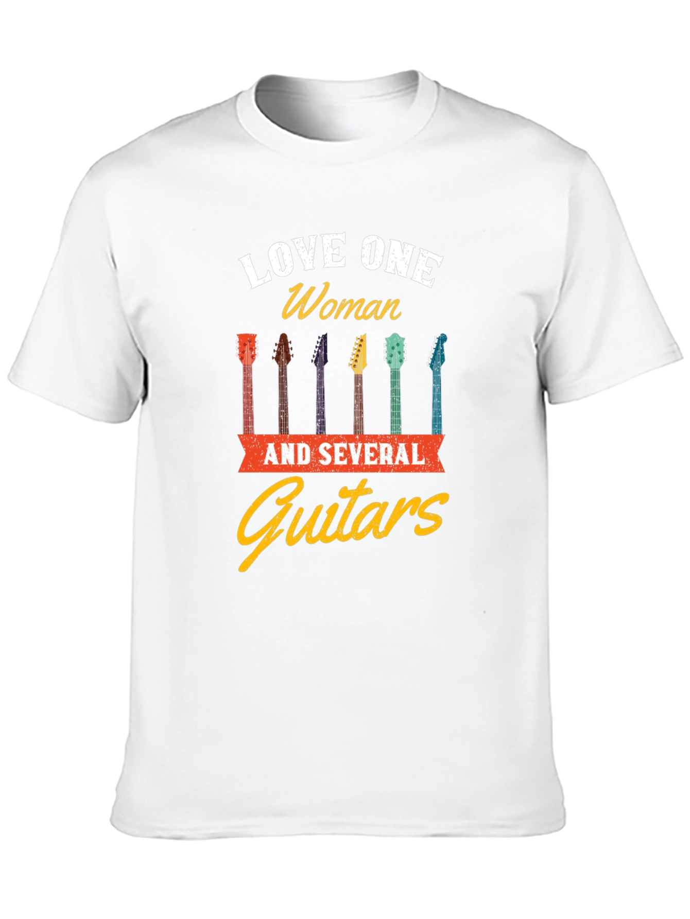 Love One Woman & Guitars Graphic T-Shirt