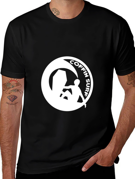 Coffin Surf Graphic Tee - Ride the Wave to the Afterlife