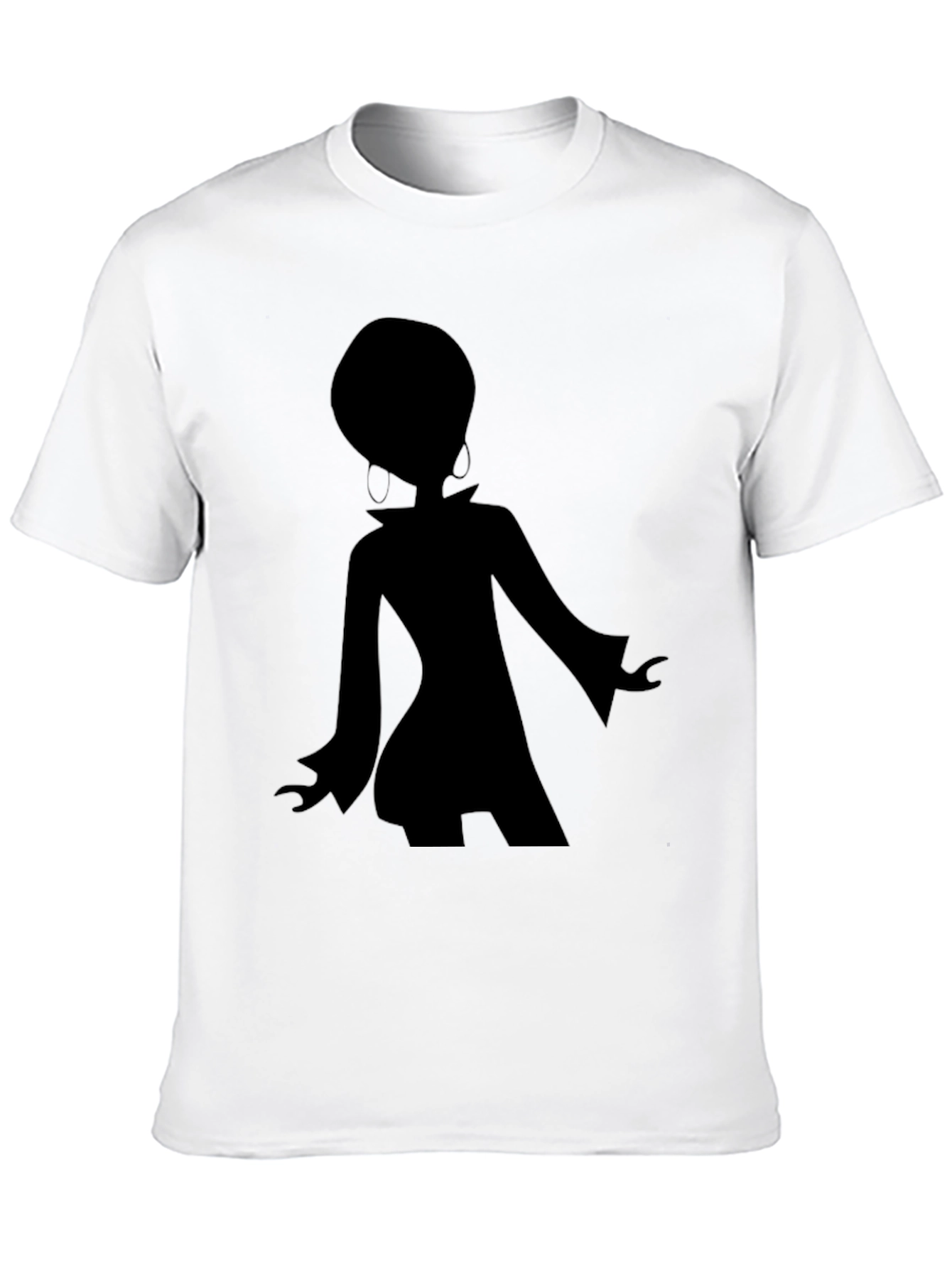Retro Silhouette Graphic Black T-Shirt