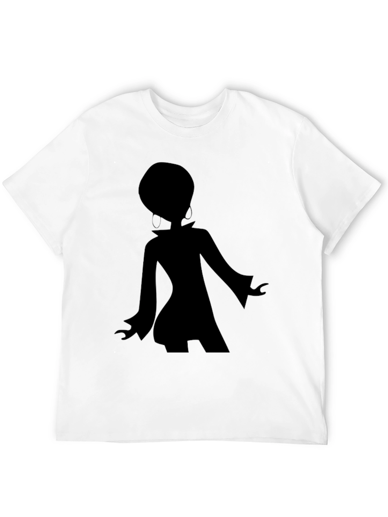 Retro Silhouette Graphic Black T-Shirt