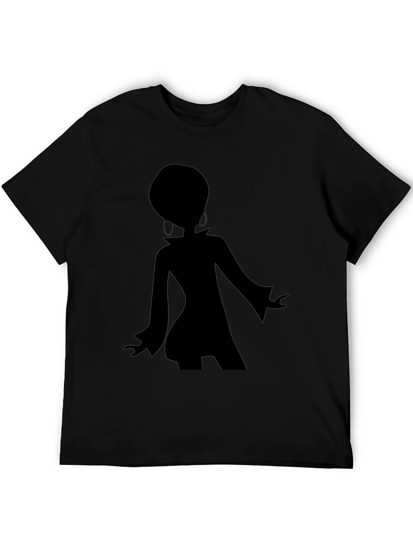 Retro Silhouette Graphic Black T-Shirt