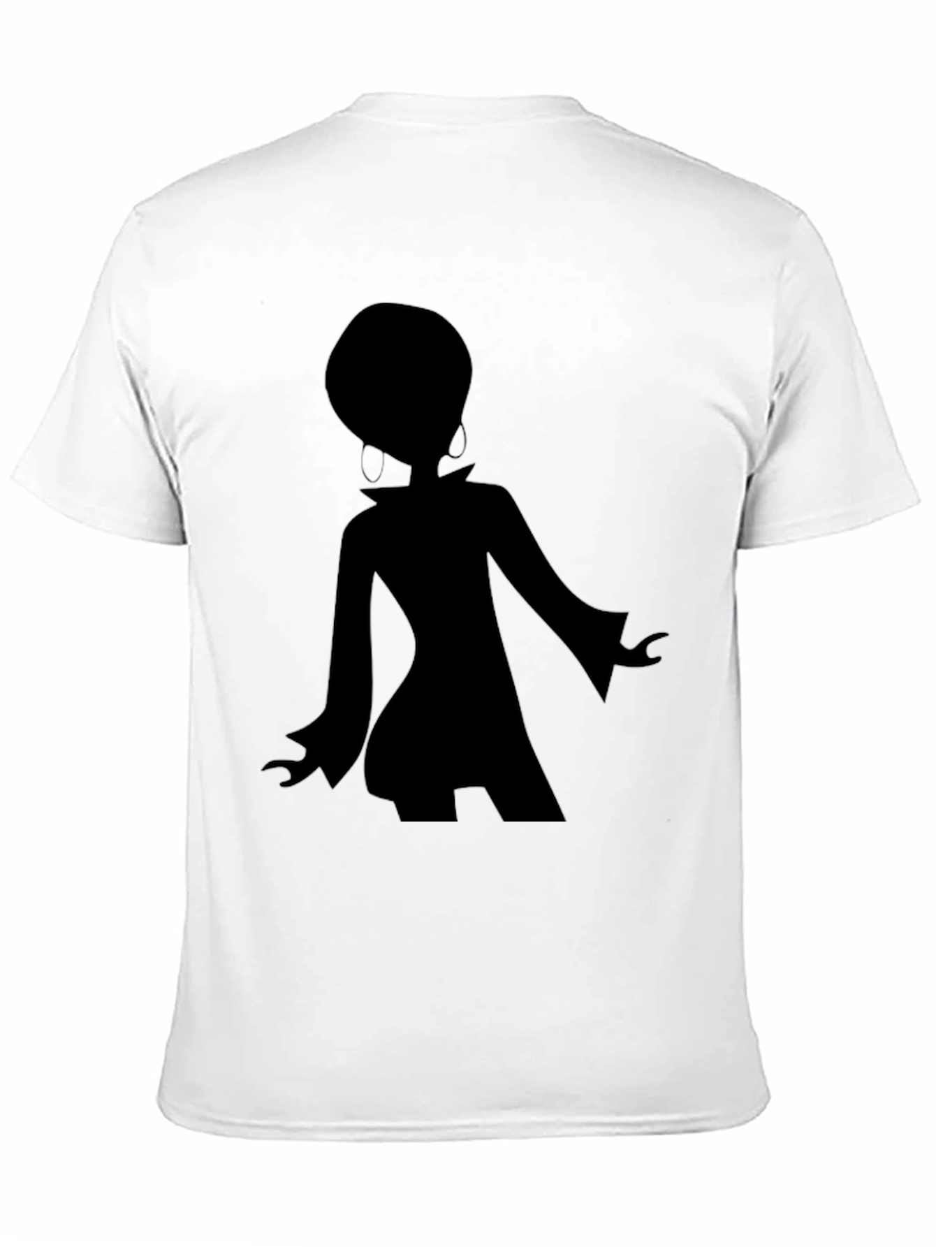 Retro Silhouette Graphic Black T-Shirt