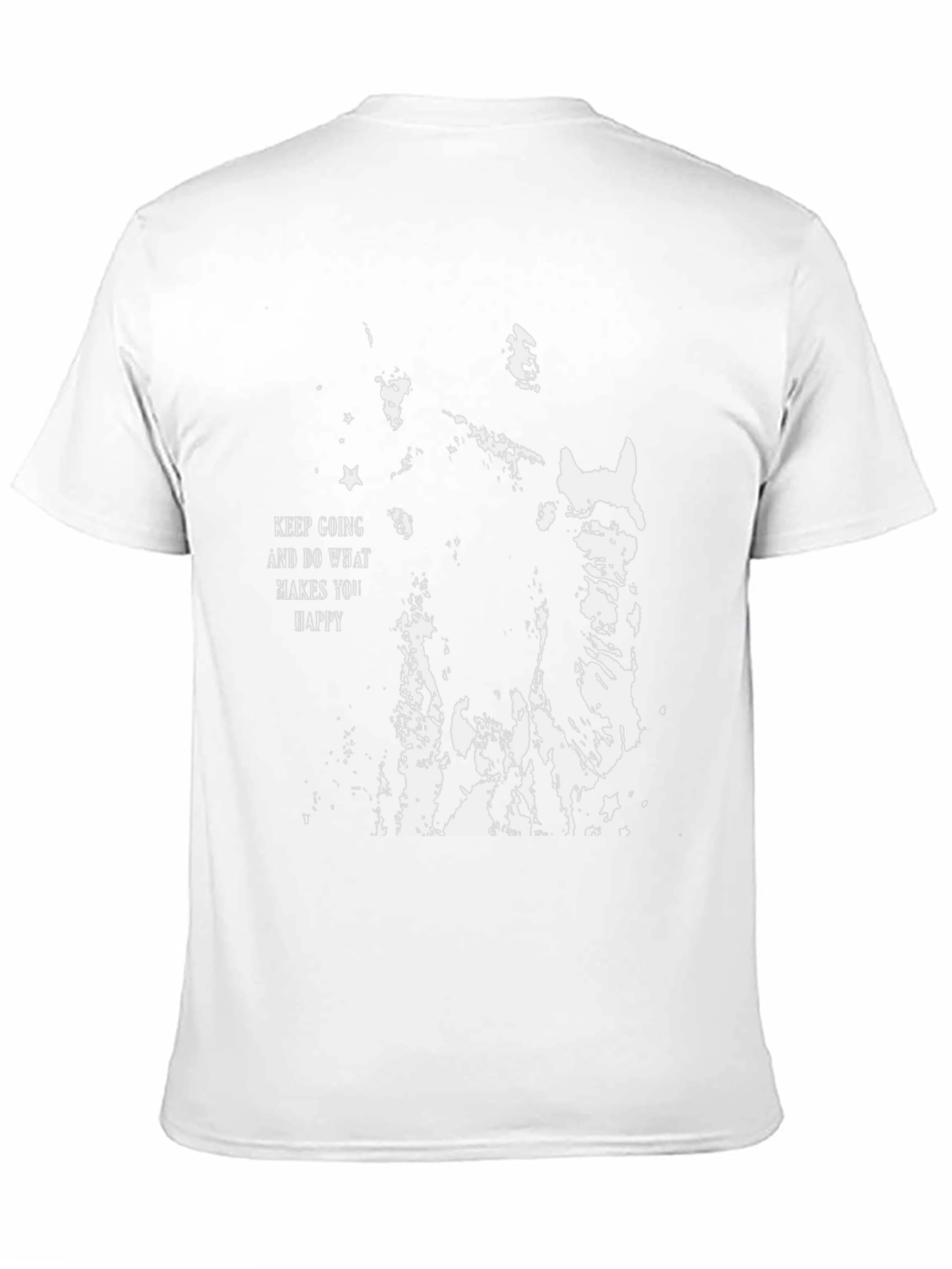 Keep Going Graphic Tee - Black Cotton T-Shirt