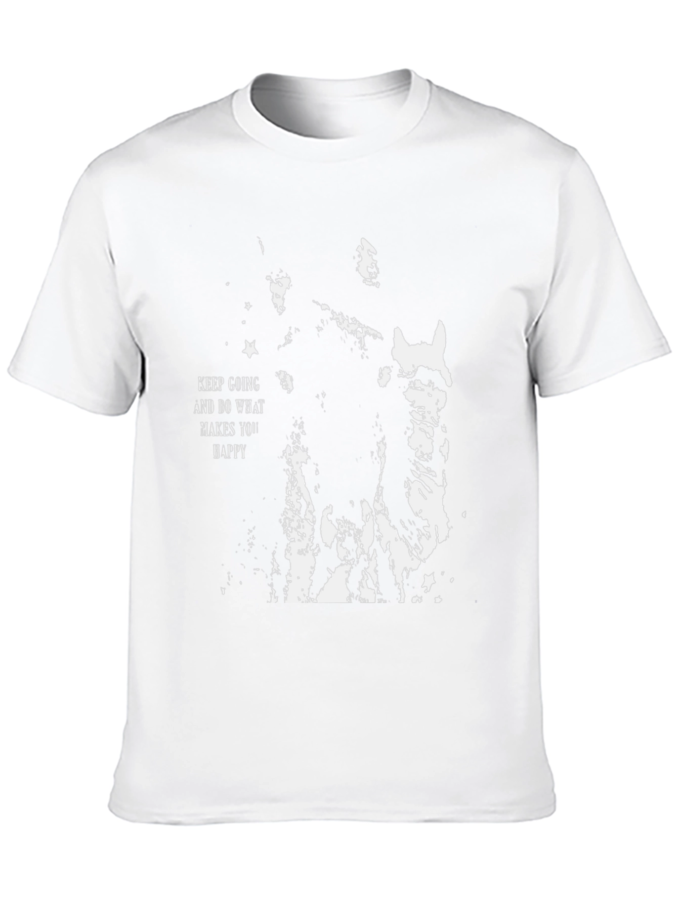 Keep Going Graphic Tee - Black Cotton T-Shirt