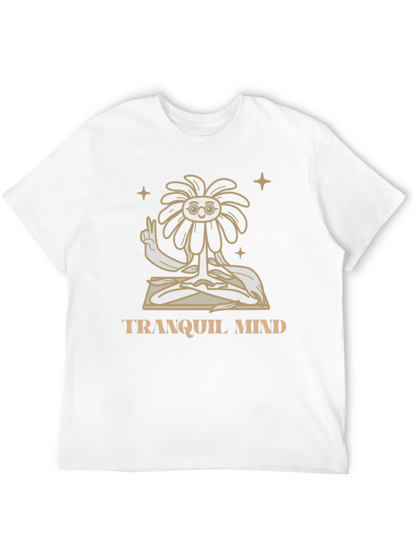 Tranquil Mind Graphic T-Shirt - Yoga Flower Meditation Tee