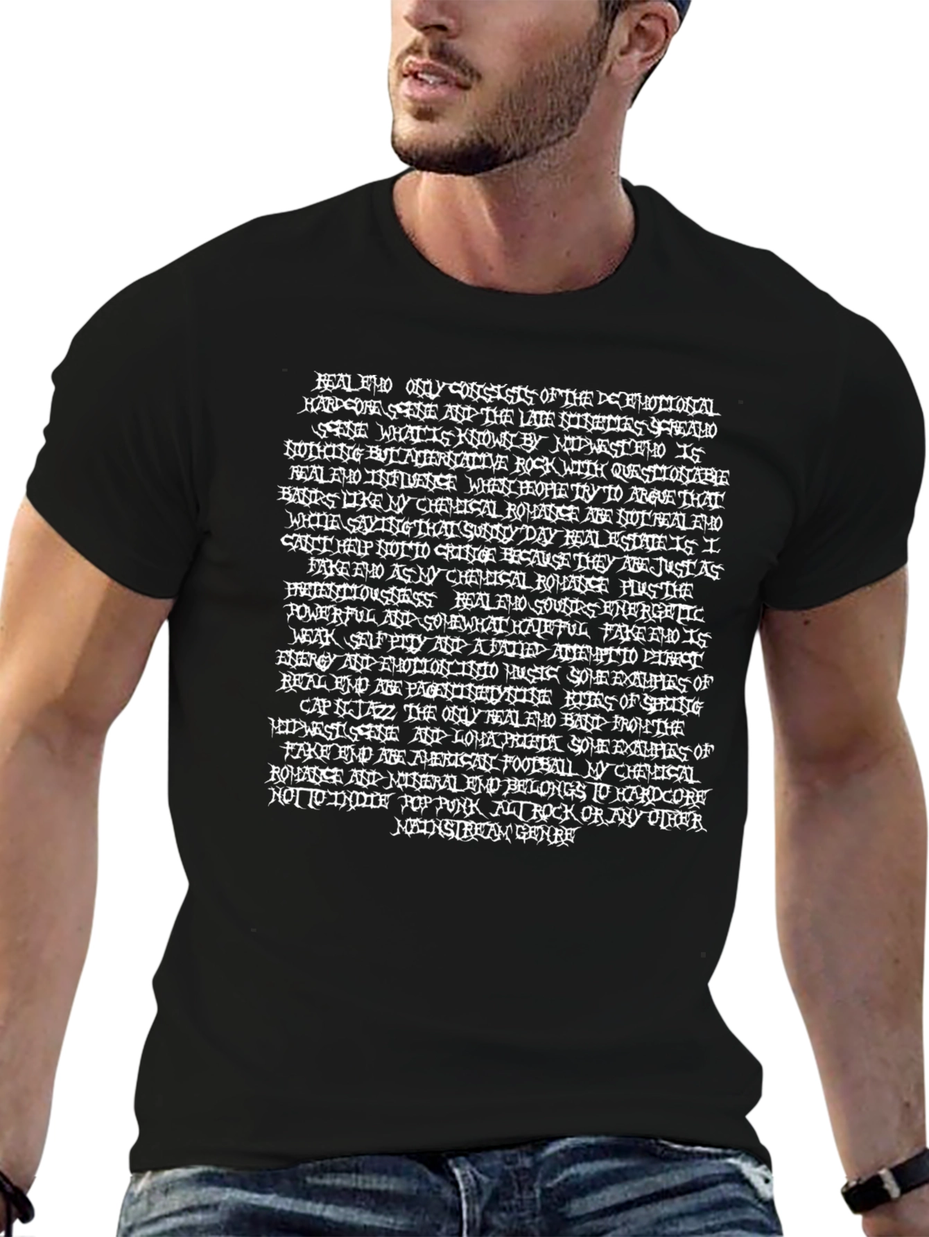 Text Graphic Print T-Shirt