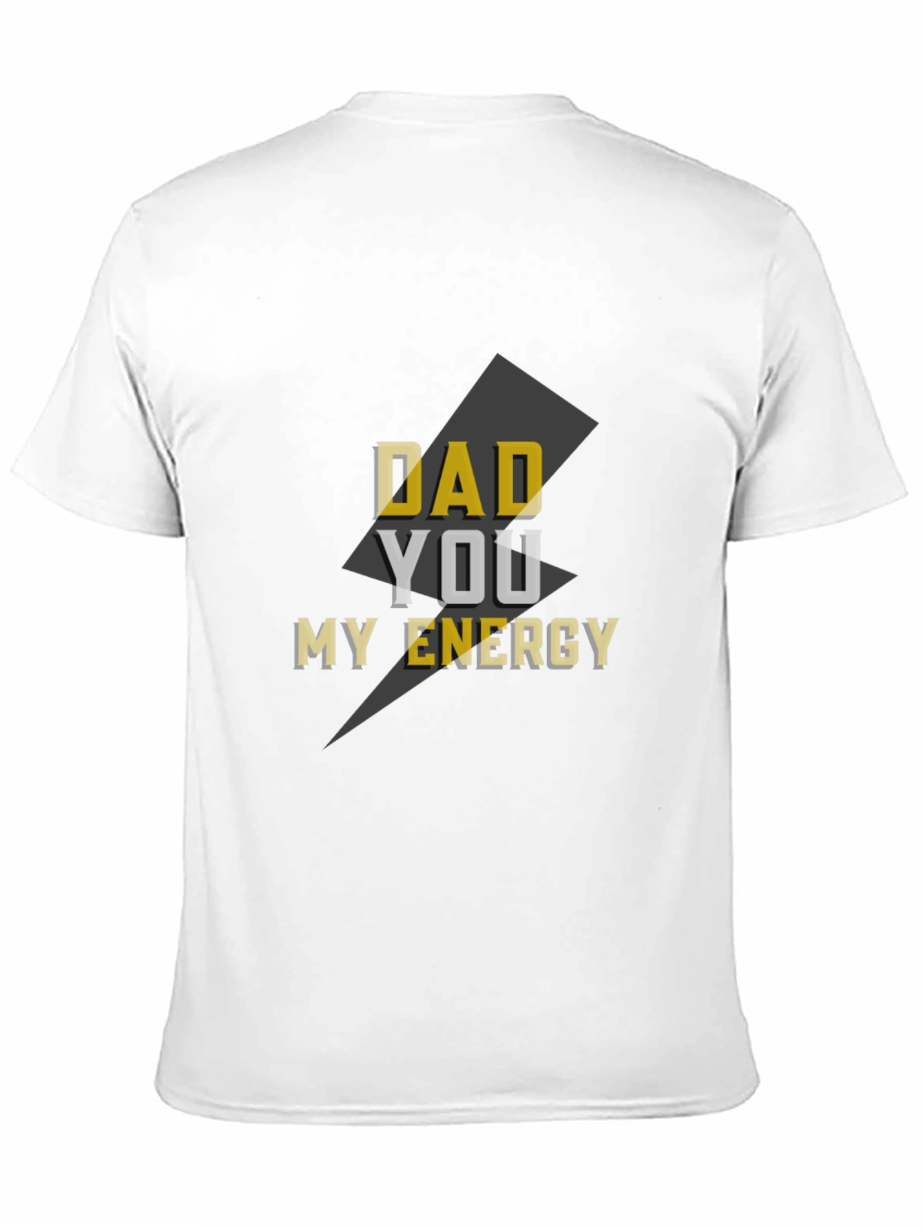 Dad My Energy Graphic Tee - Mens Black T-Shirt