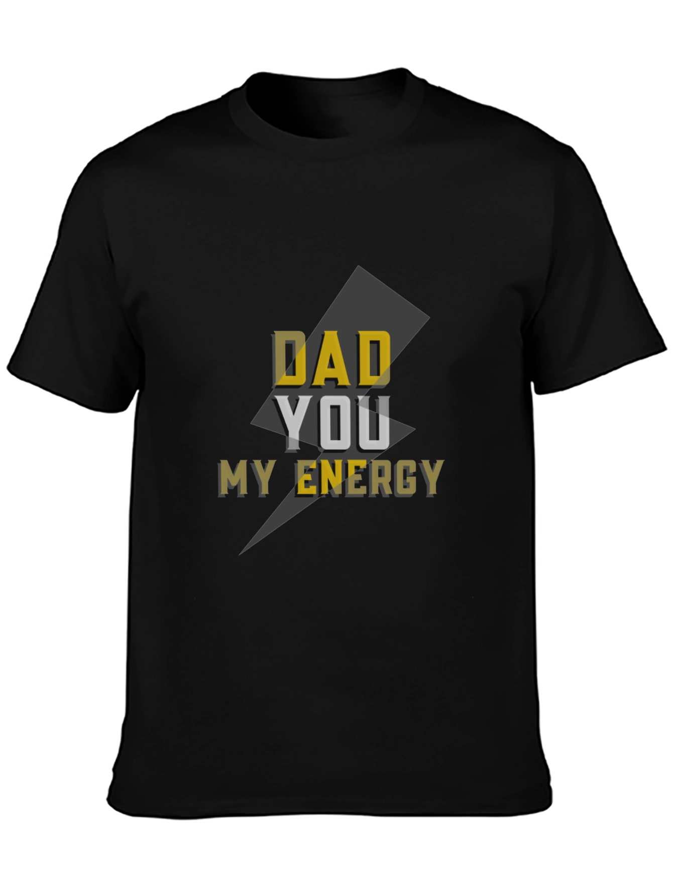 Dad My Energy Graphic Tee - Mens Black T-Shirt