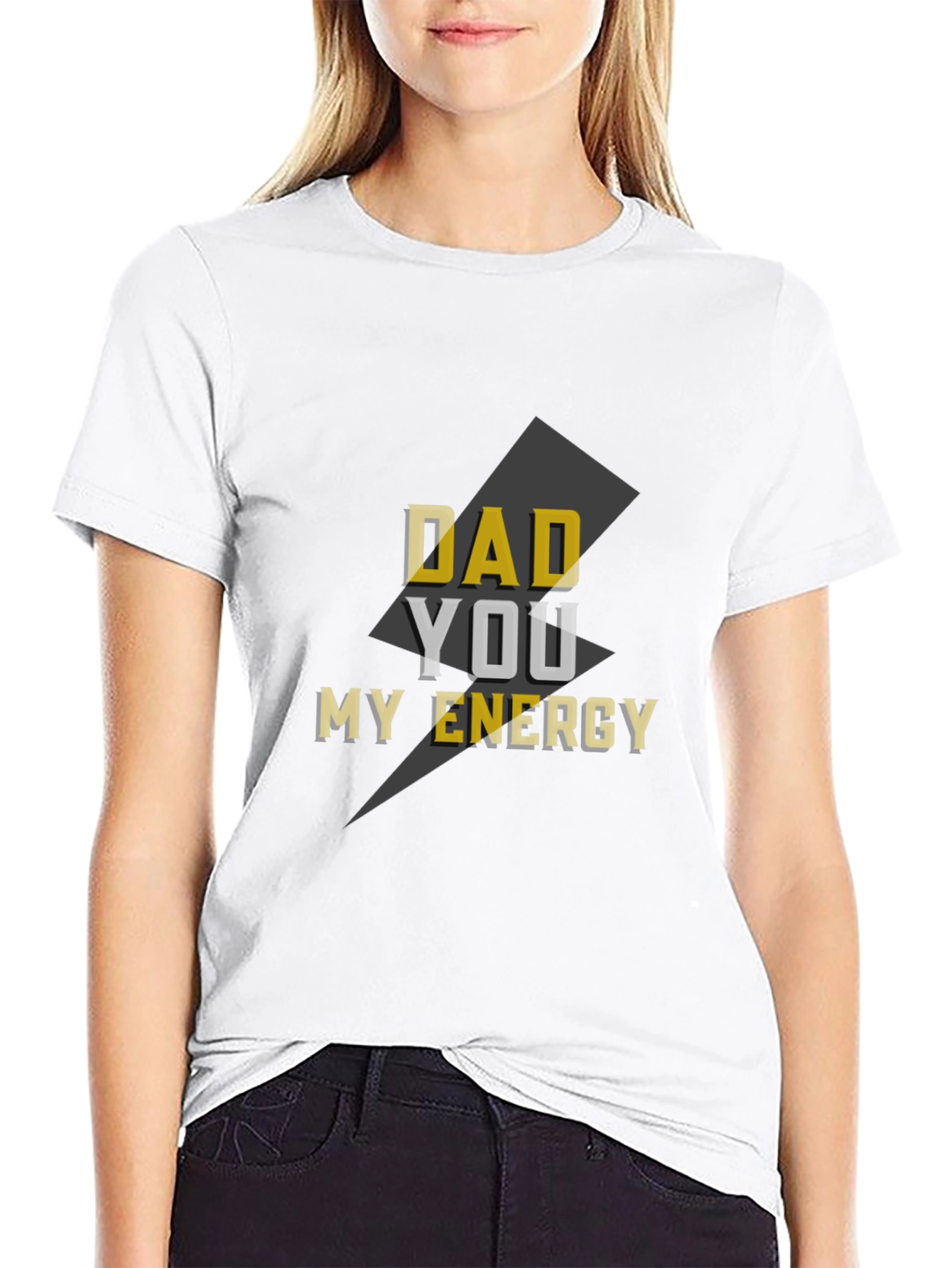 Dad My Energy Graphic Tee - Mens Black T-Shirt