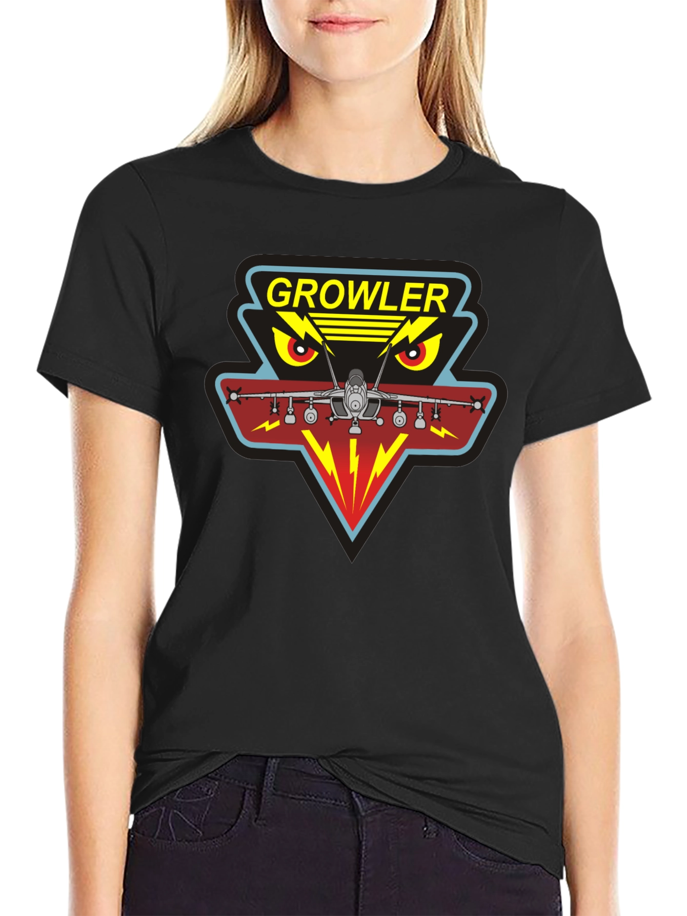 Growler Aircraft Graphic T-Shirt - Military Aviation Tee