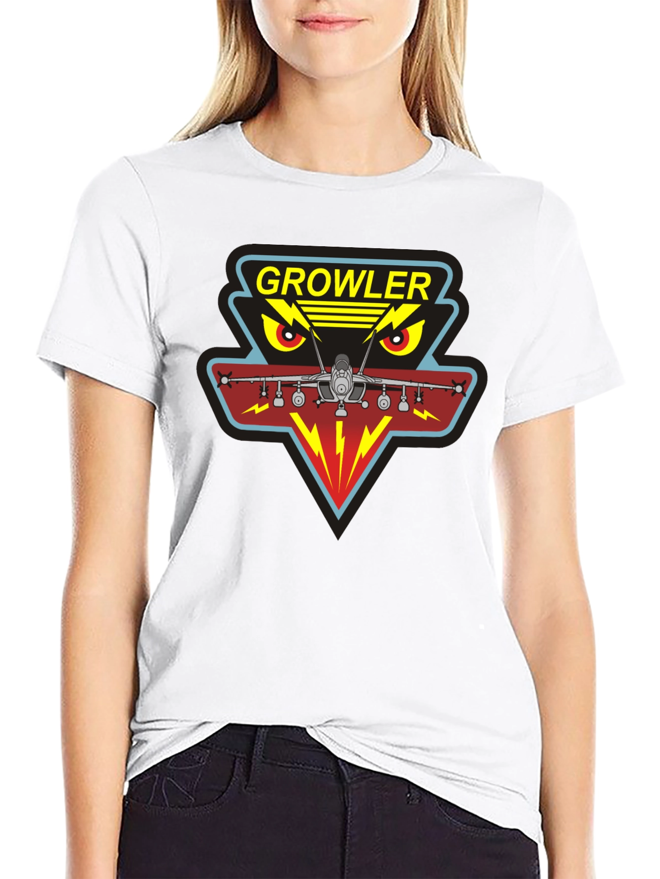 Growler Aircraft Graphic T-Shirt - Military Aviation Tee