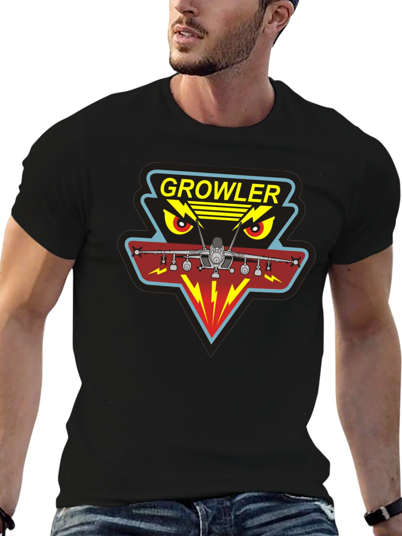 Growler Aircraft Graphic T-Shirt - Military Aviation Tee