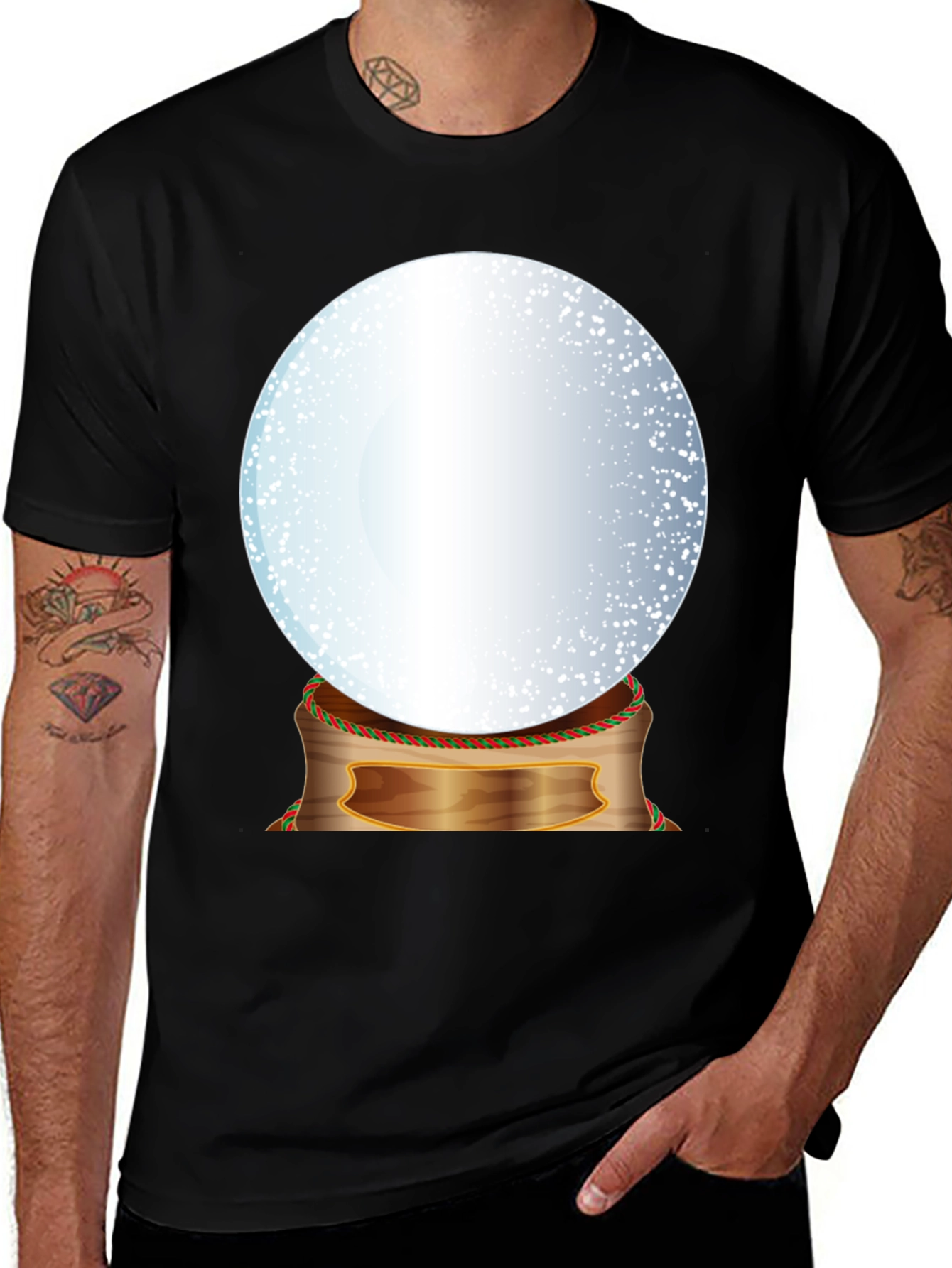 Snow Globe Graphic Tee - Holiday Fun!