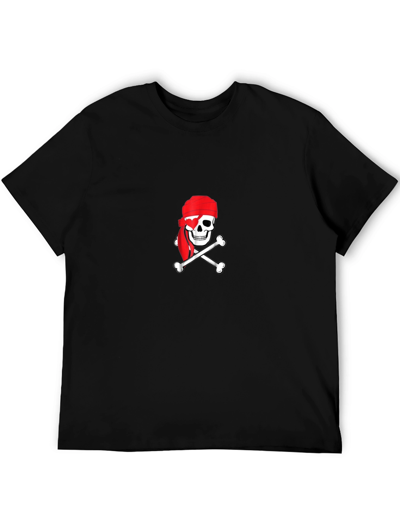 Pirate Skull & Crossbones Black T-Shirt