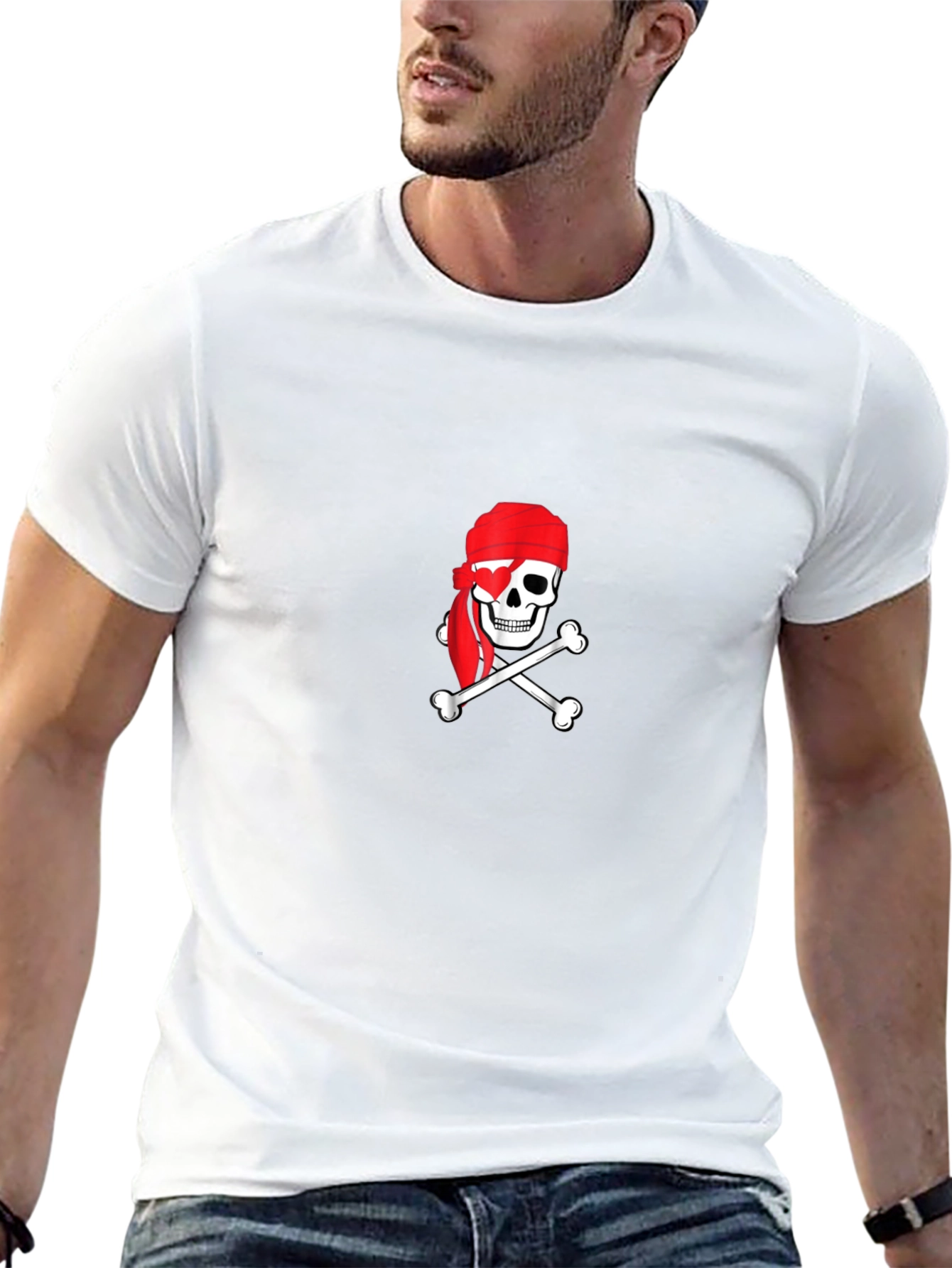 Pirate Skull & Crossbones Black T-Shirt
