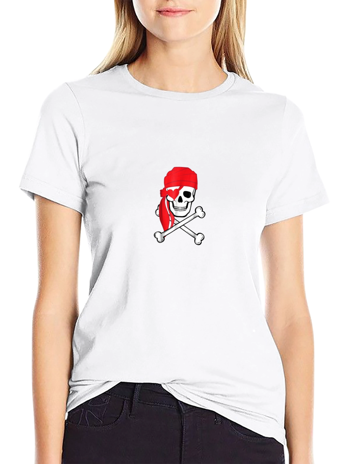 Pirate Skull & Crossbones Black T-Shirt