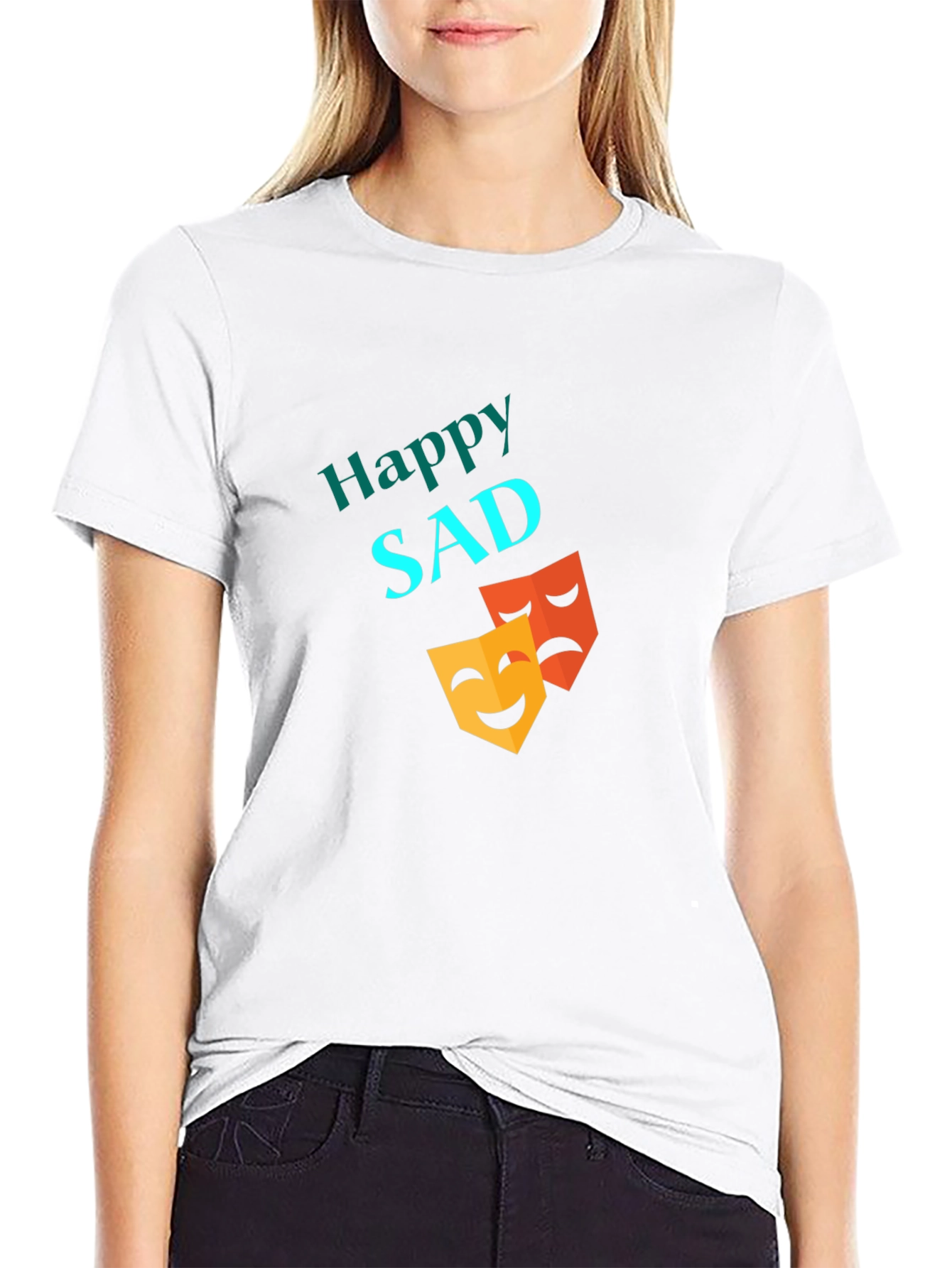 Happy Sad T-Shirt - Emotional Expression Tee