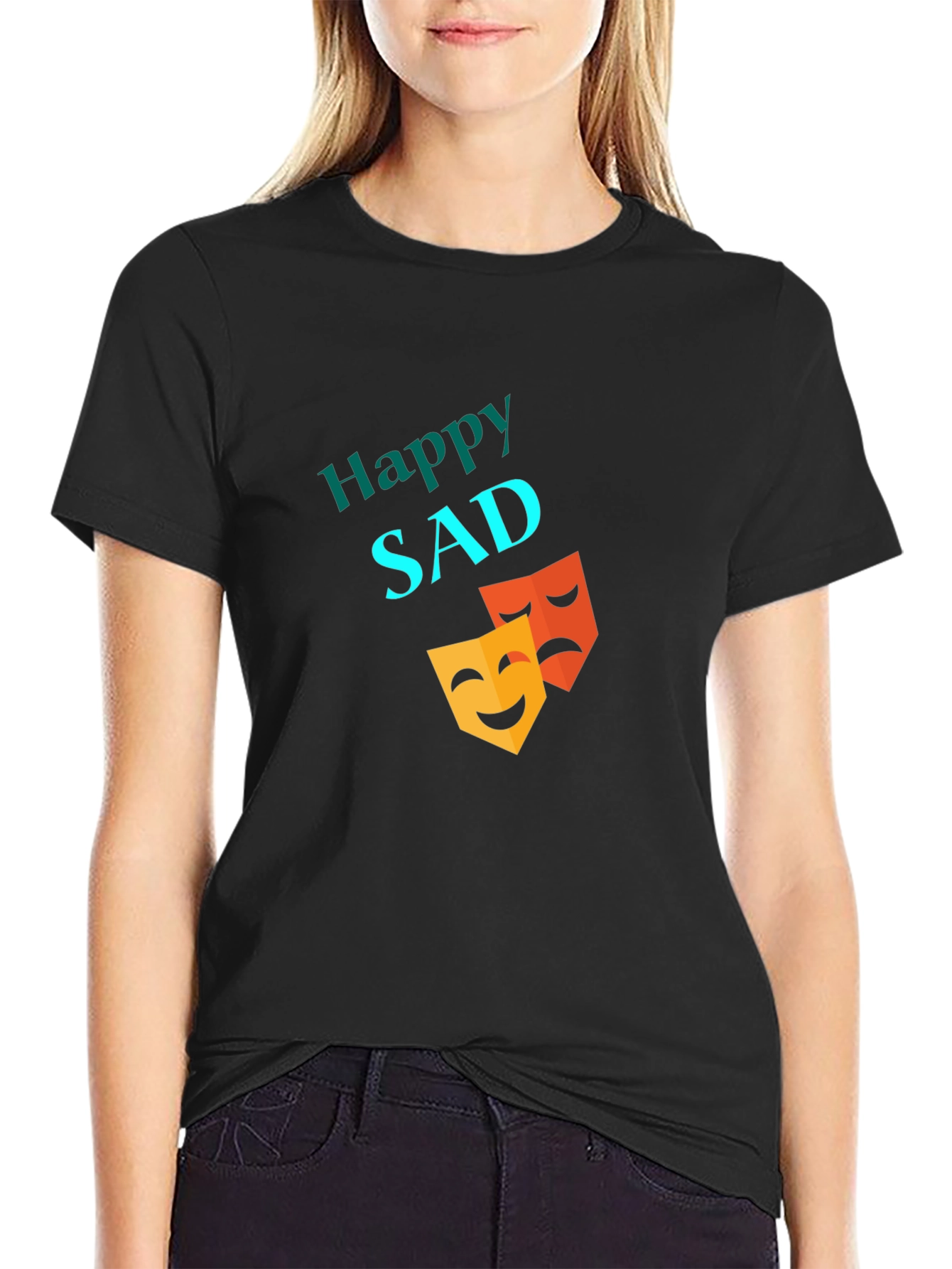 Happy Sad T-Shirt - Emotional Expression Tee