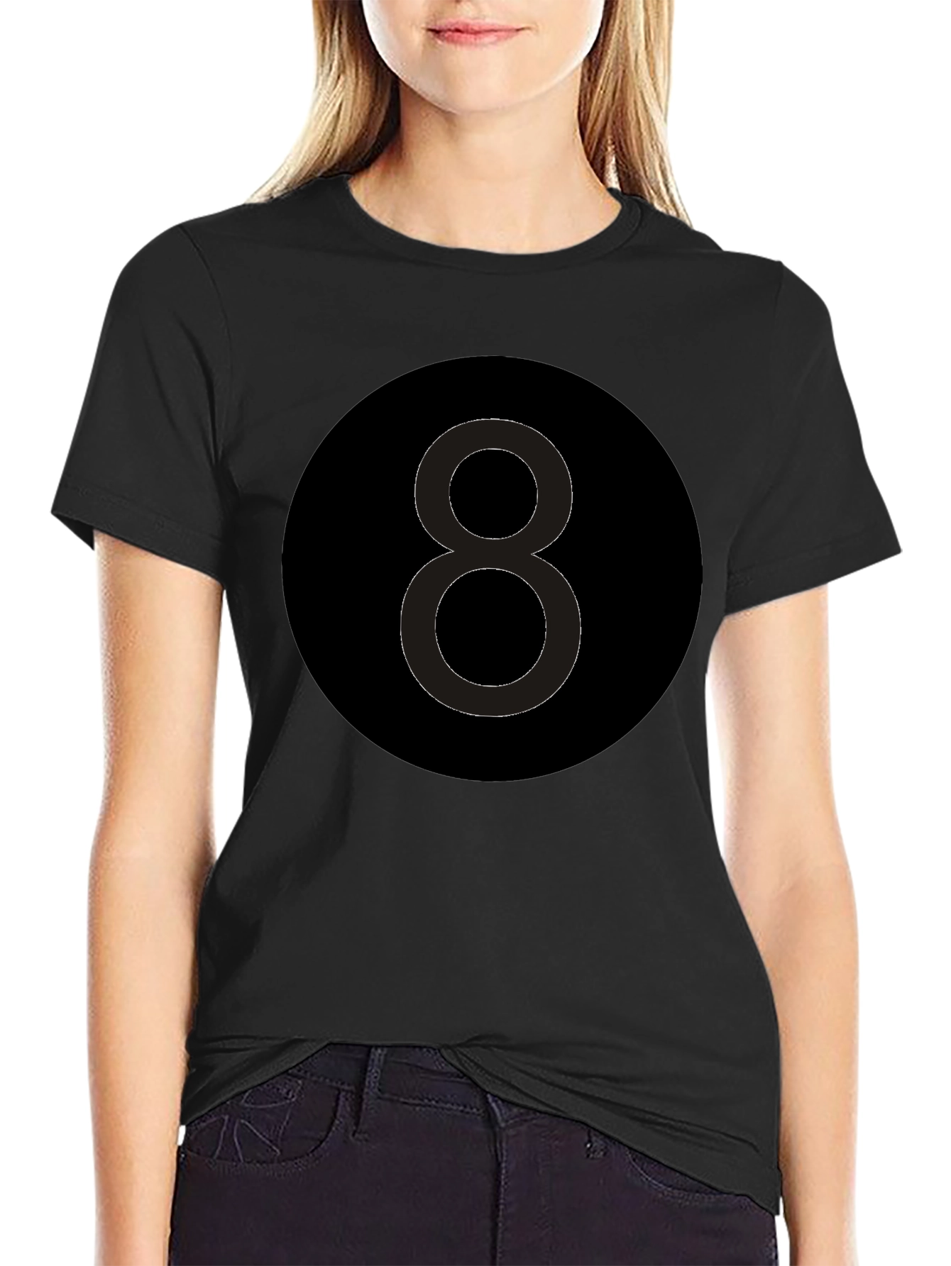 8 Ball Graphic Tee - Classic Black T-Shirt