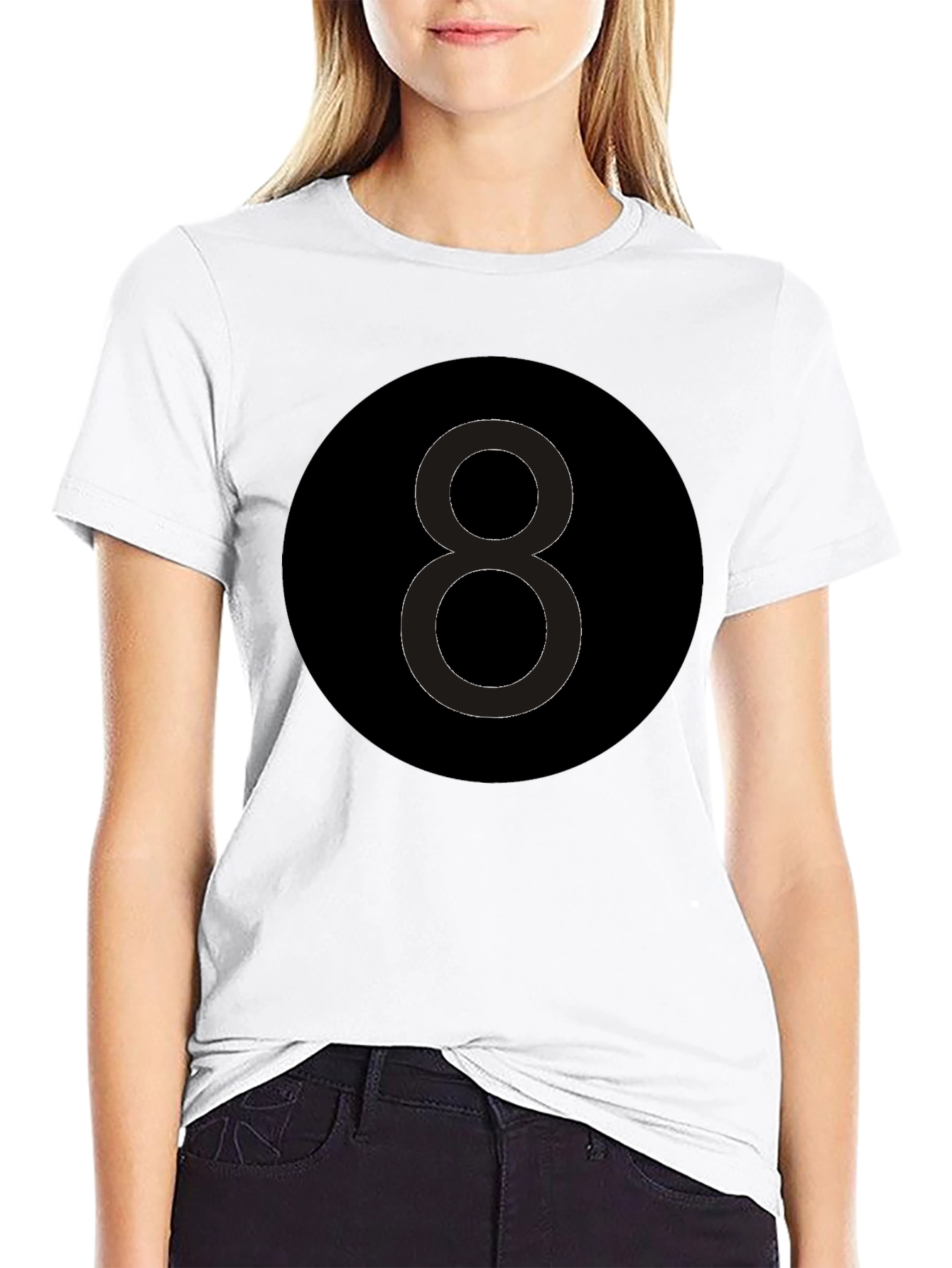 8 Ball Graphic Tee - Classic Black T-Shirt