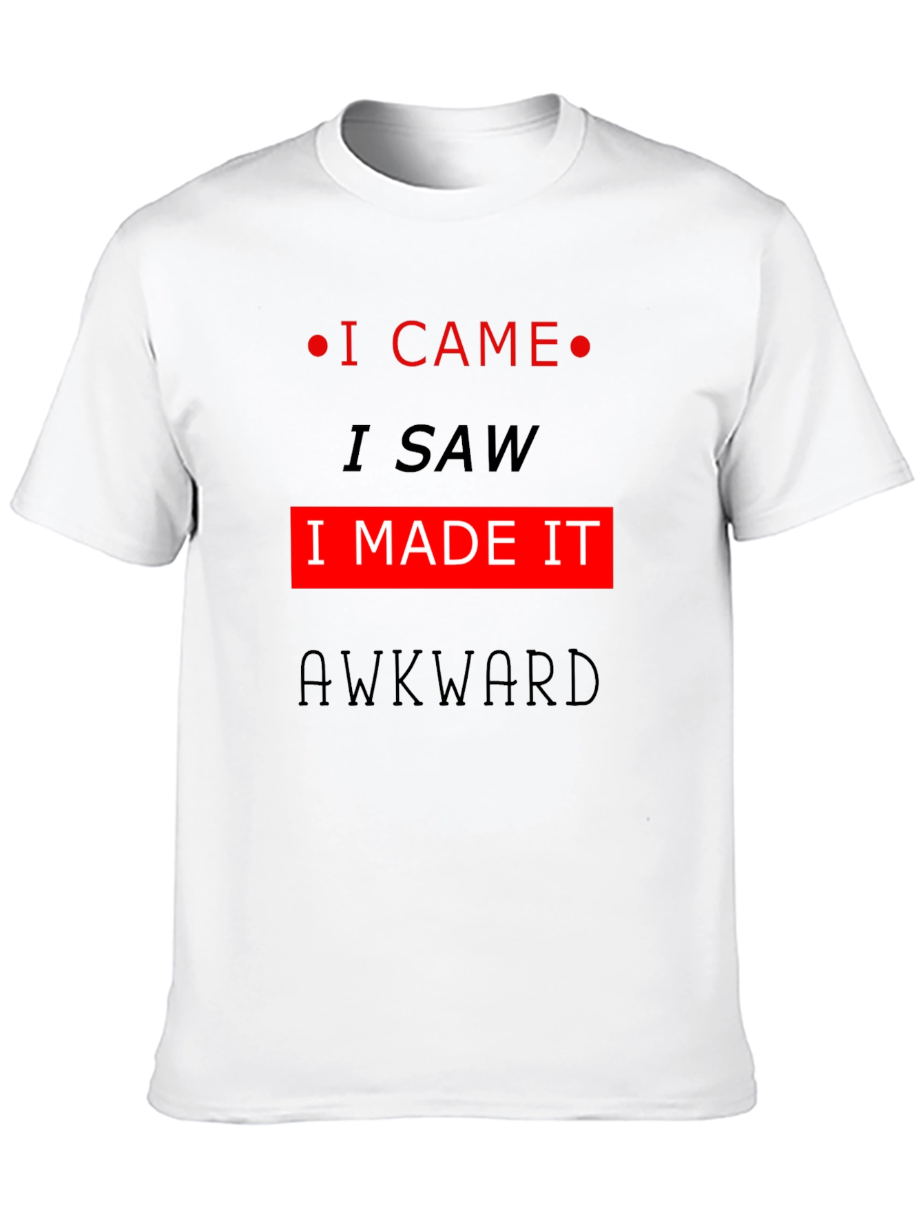 Awkward T-Shirt: I Came I Saw I Made It!