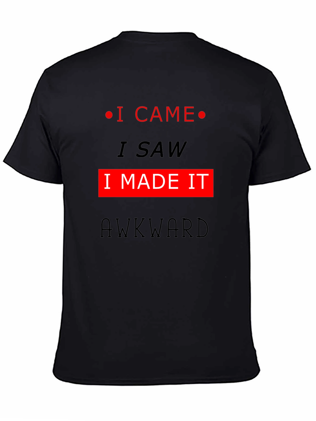 Awkward T-Shirt: I Came I Saw I Made It!