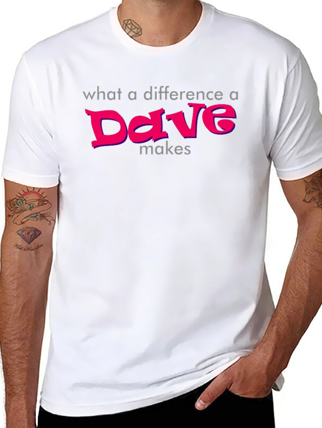 Difference a Dave Makes T-Shirt - Soft Cotton Tee