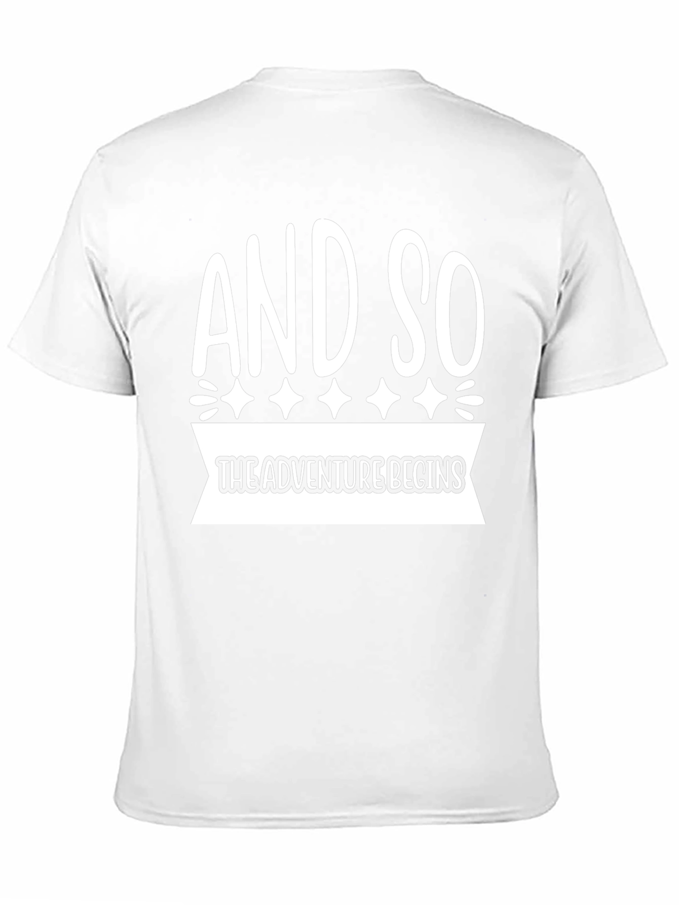 Adventure Begins Graphic T-Shirt - Black