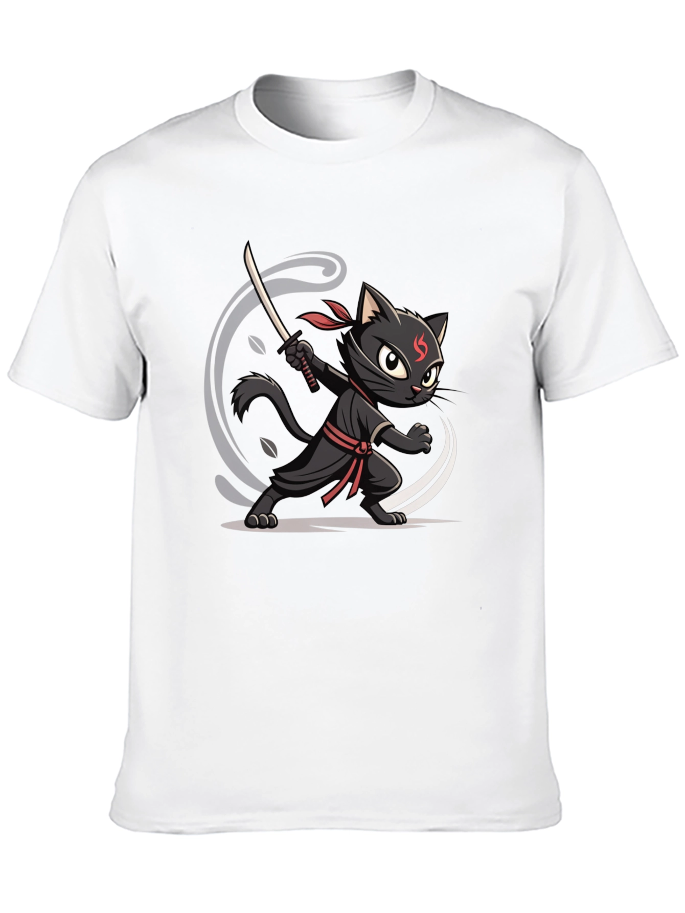 Ninja Cat Graphic Tee - Stealth Mode Activated!