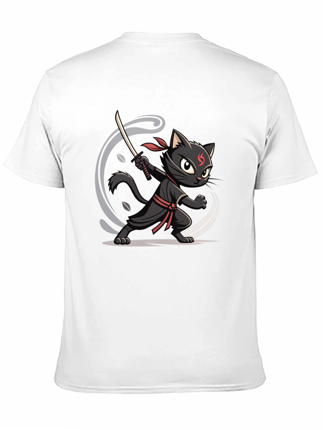 Ninja Cat Graphic Tee - Stealth Mode Activated!