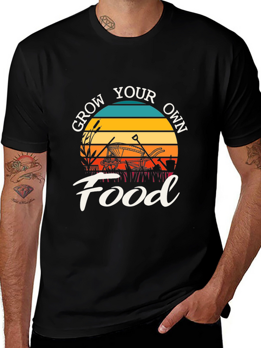 Grow Your Own Food T-Shirt: Retro Garden Tee