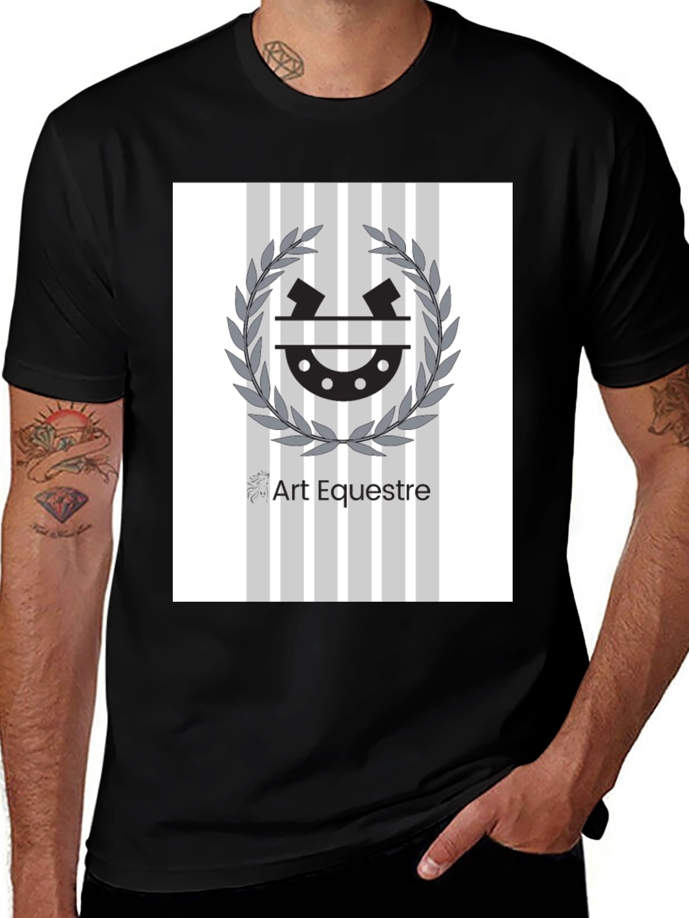 Art Equestre Graphic Tee - Black