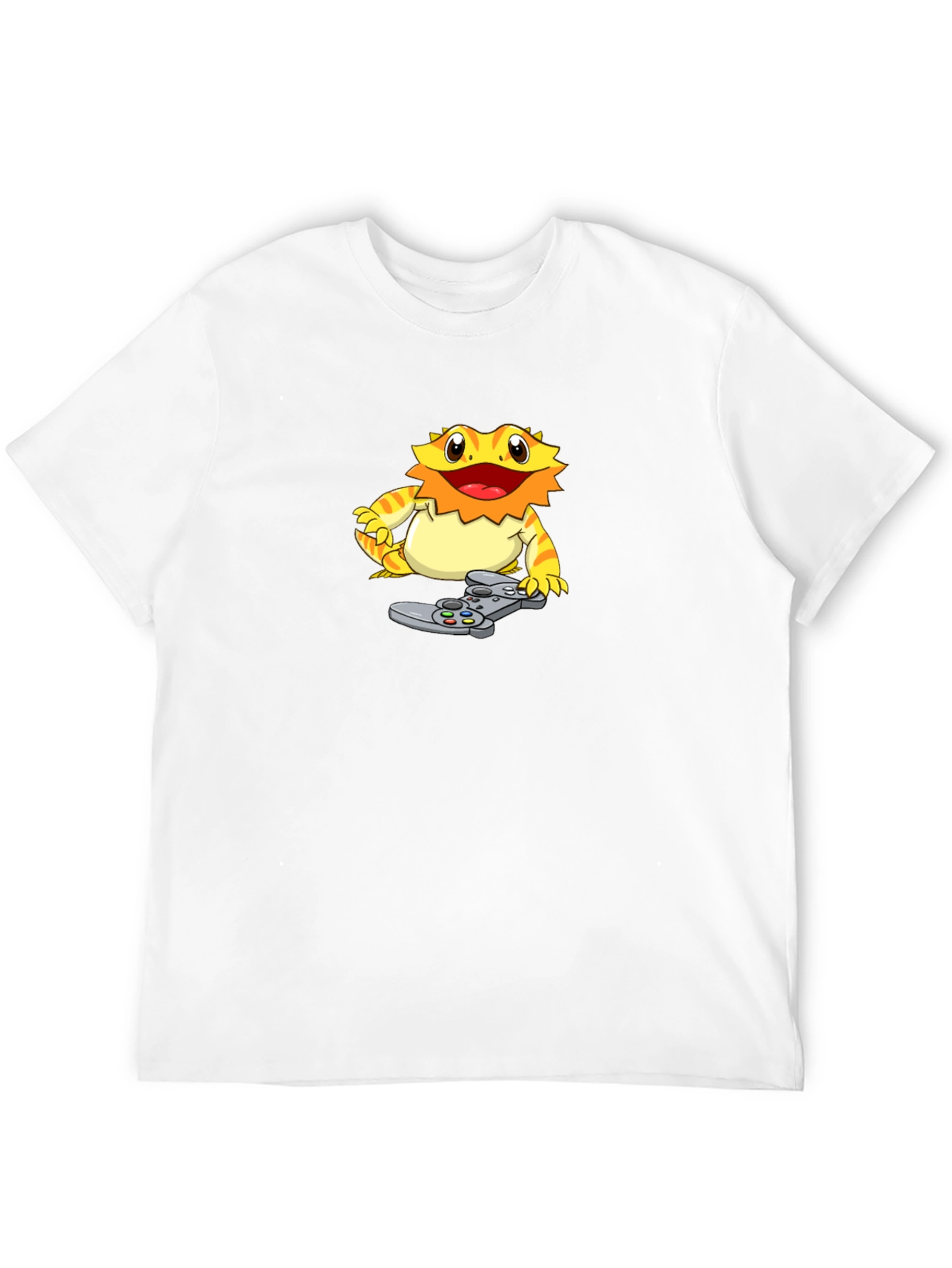Gamer Lizard Graphic T-Shirt - Cool Black Tee