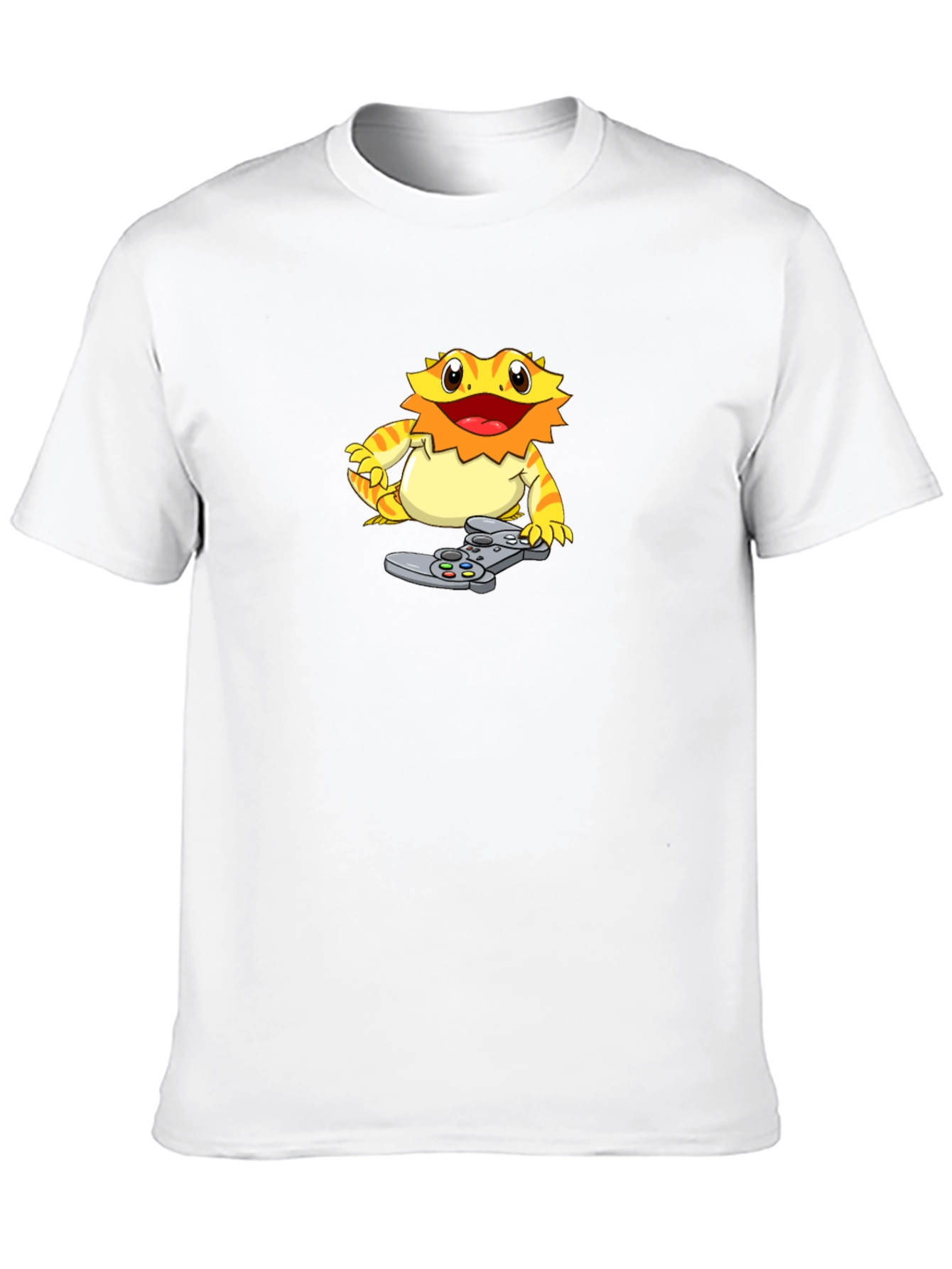 Gamer Lizard Graphic T-Shirt - Cool Black Tee