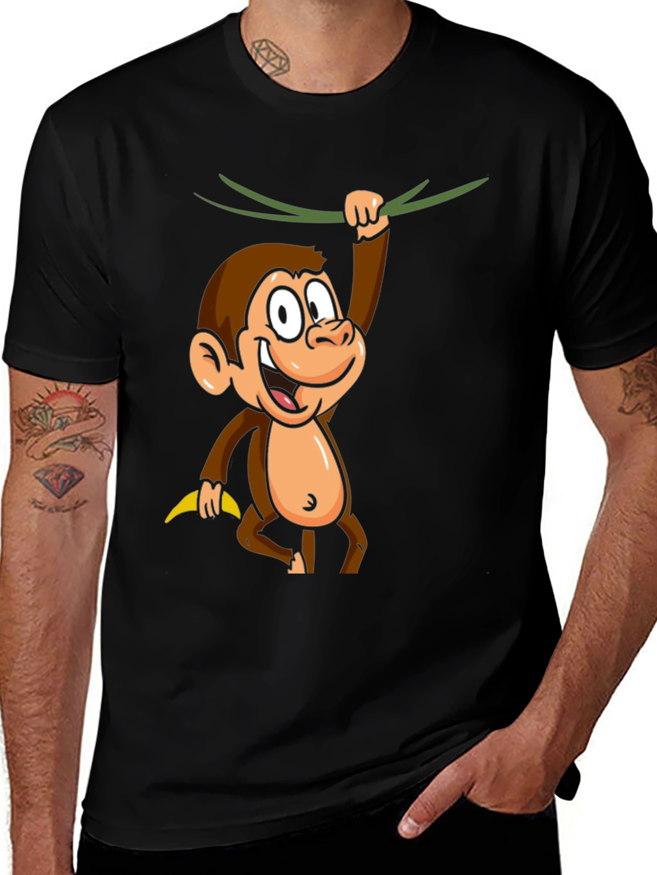 Monkeying Around Mens Graphic T-Shirt