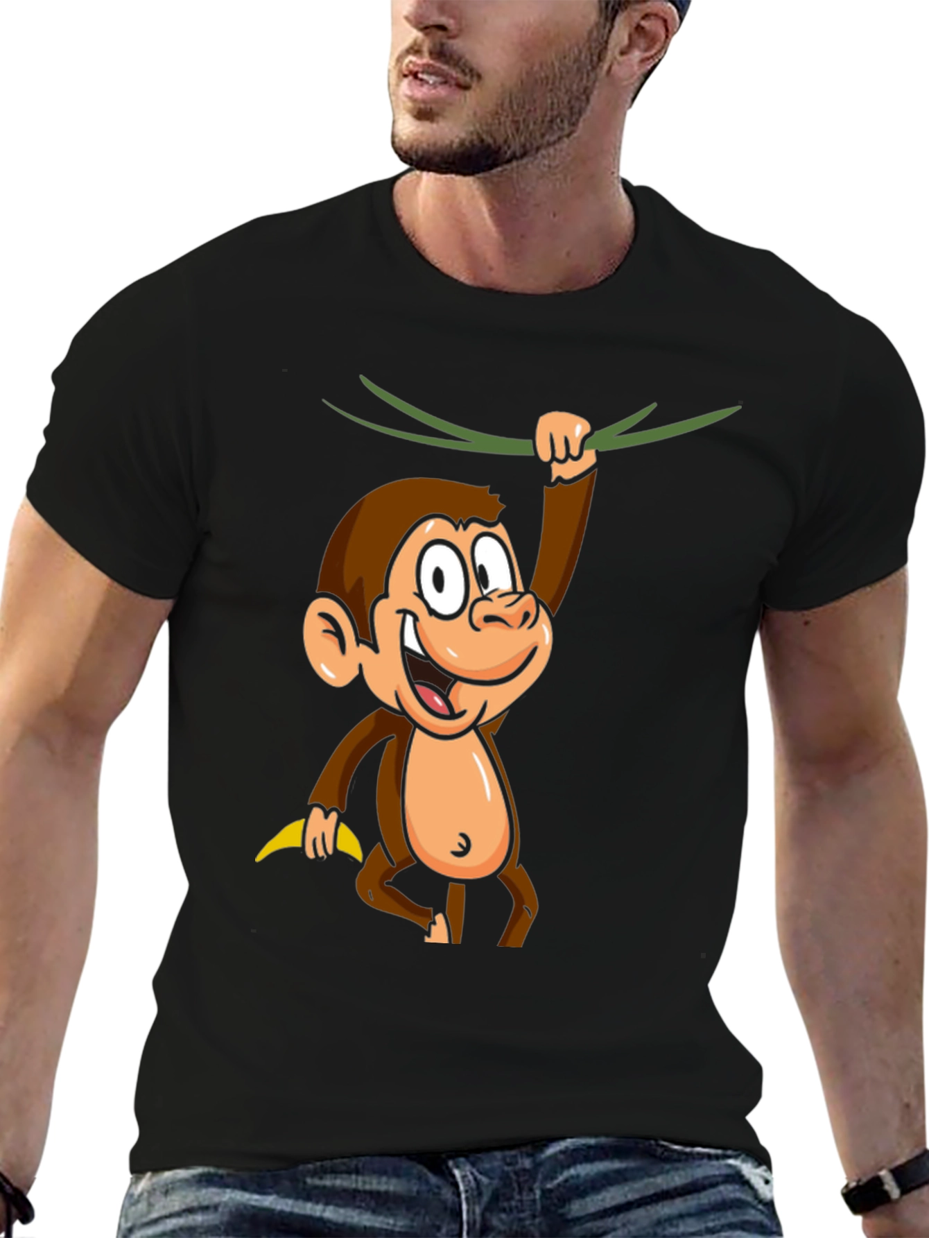 Monkeying Around Mens Graphic T-Shirt
