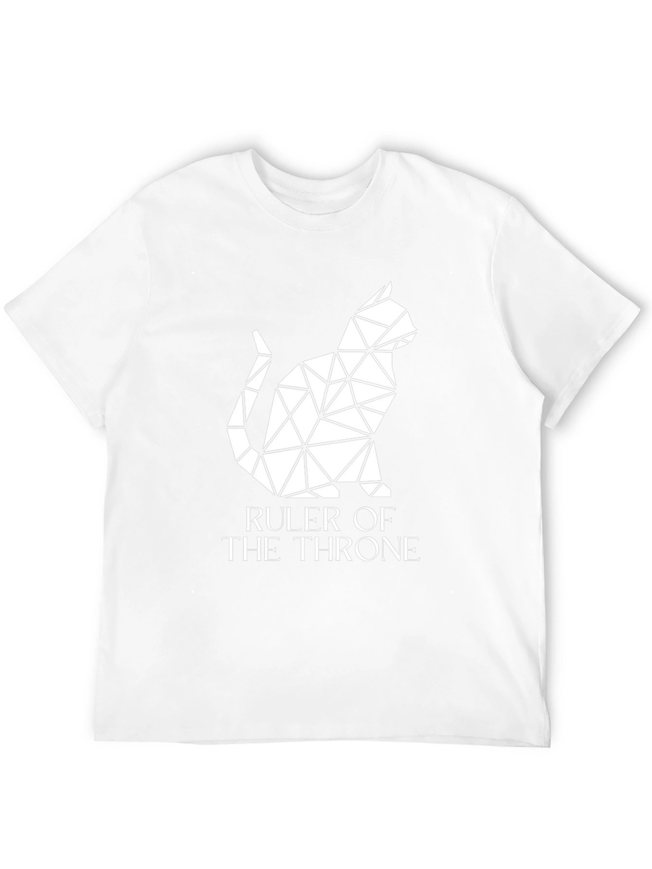 Ruler of the Throne Geometric Cat Graphic Tee