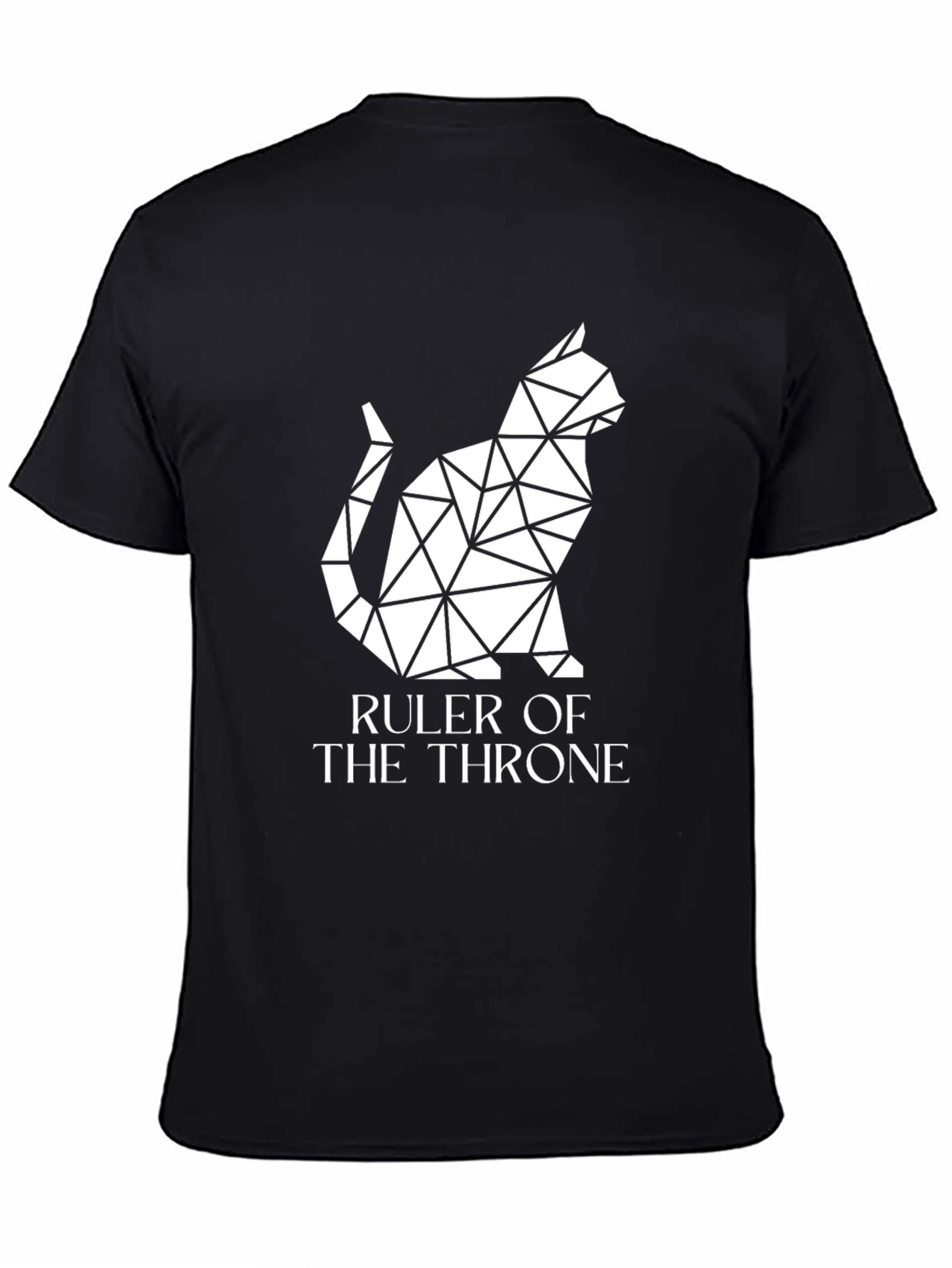 Ruler of the Throne Geometric Cat Graphic Tee