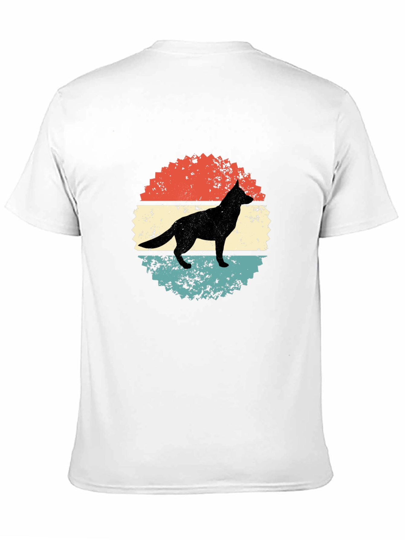 Retro Dog Silhouette Graphic Tee