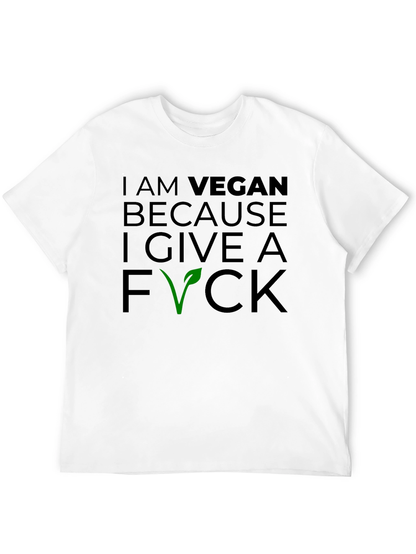 Vegan Statement T-Shirt - I Give a F*ck