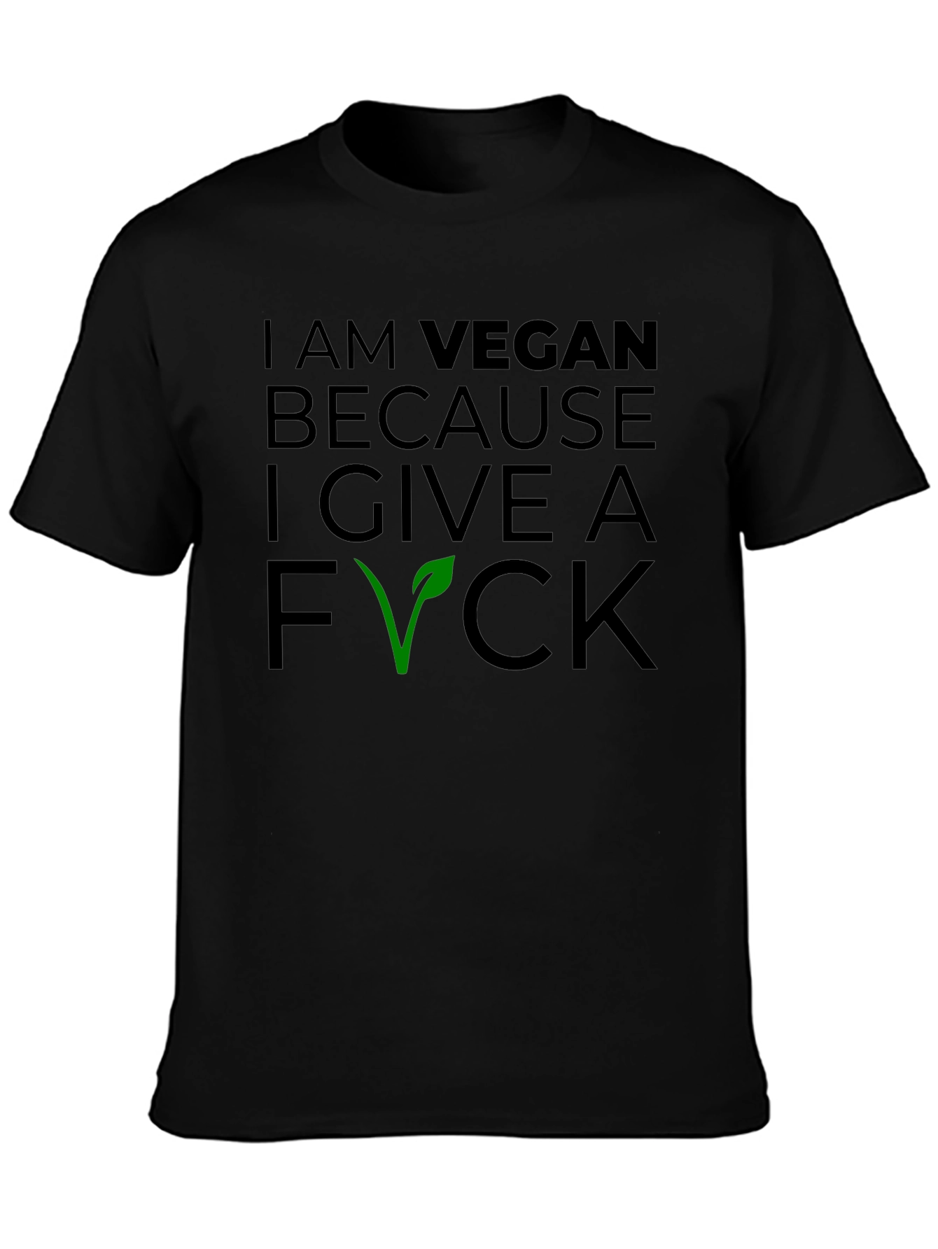 Vegan Statement T-Shirt - I Give a F*ck