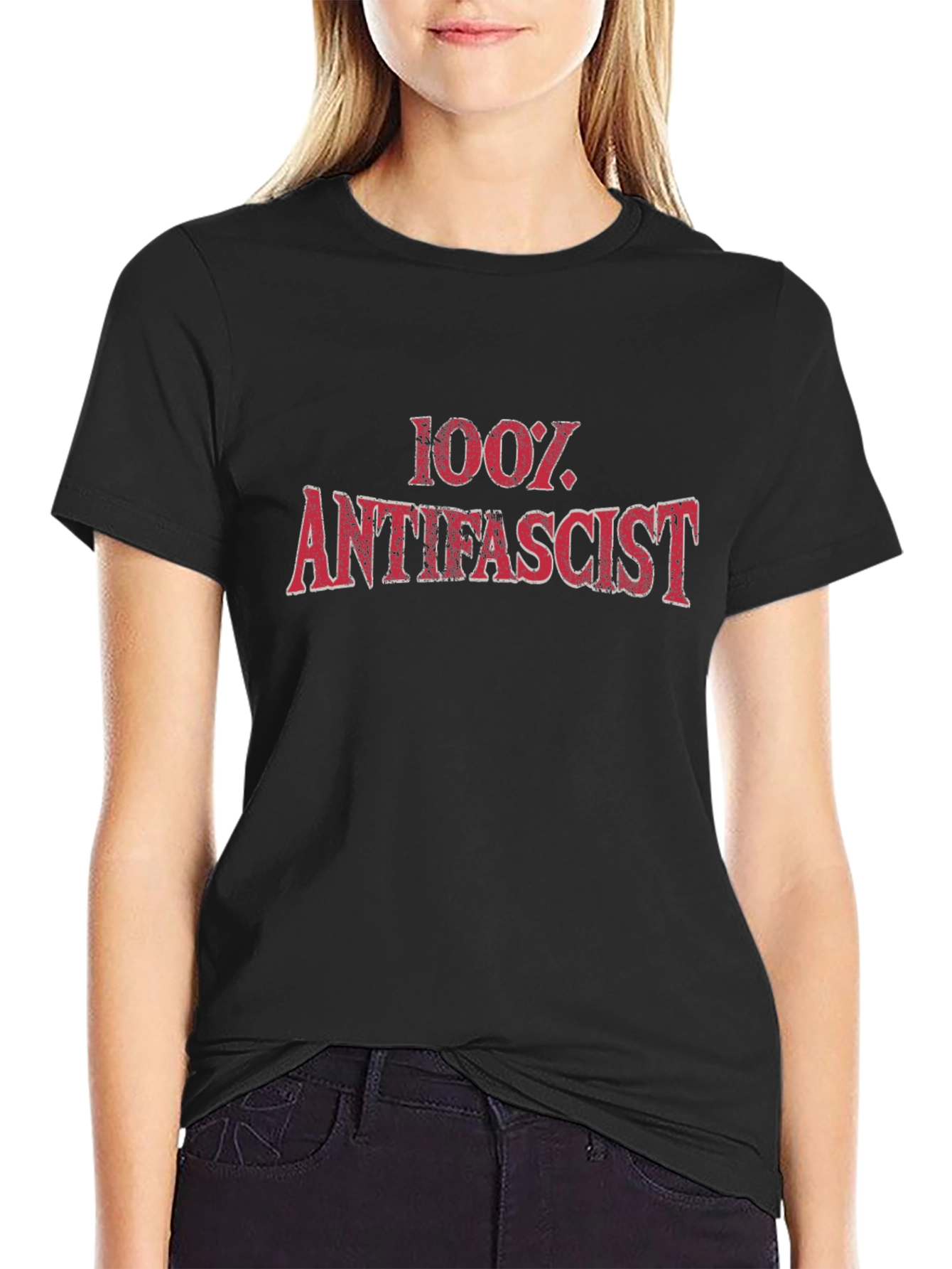 100% Antifascist Graphic Tee
