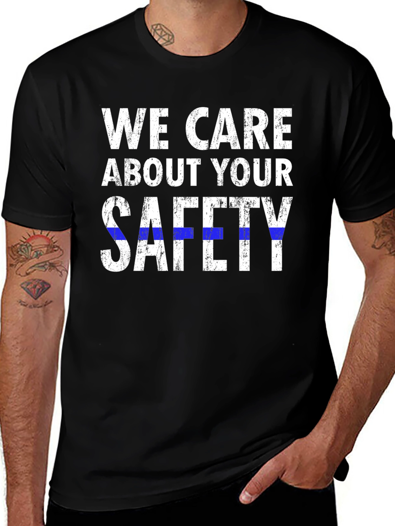 We Care About Your Safety T-Shirt